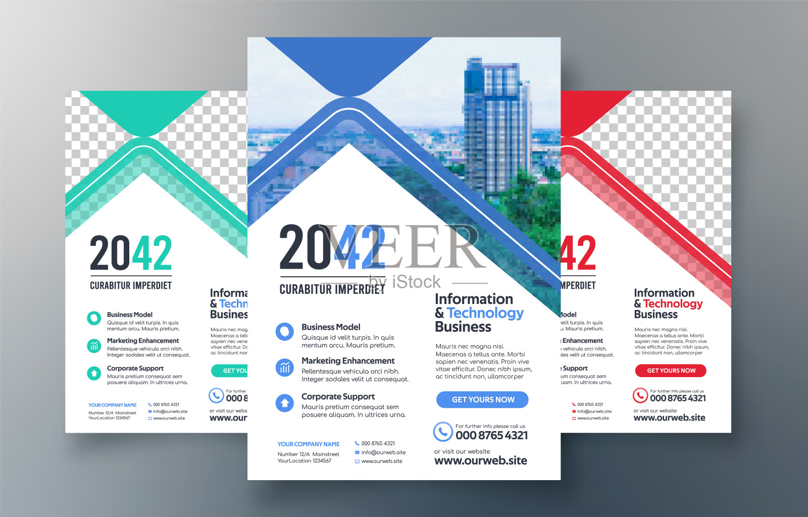 企业传单设计模板A4。设计模板素材