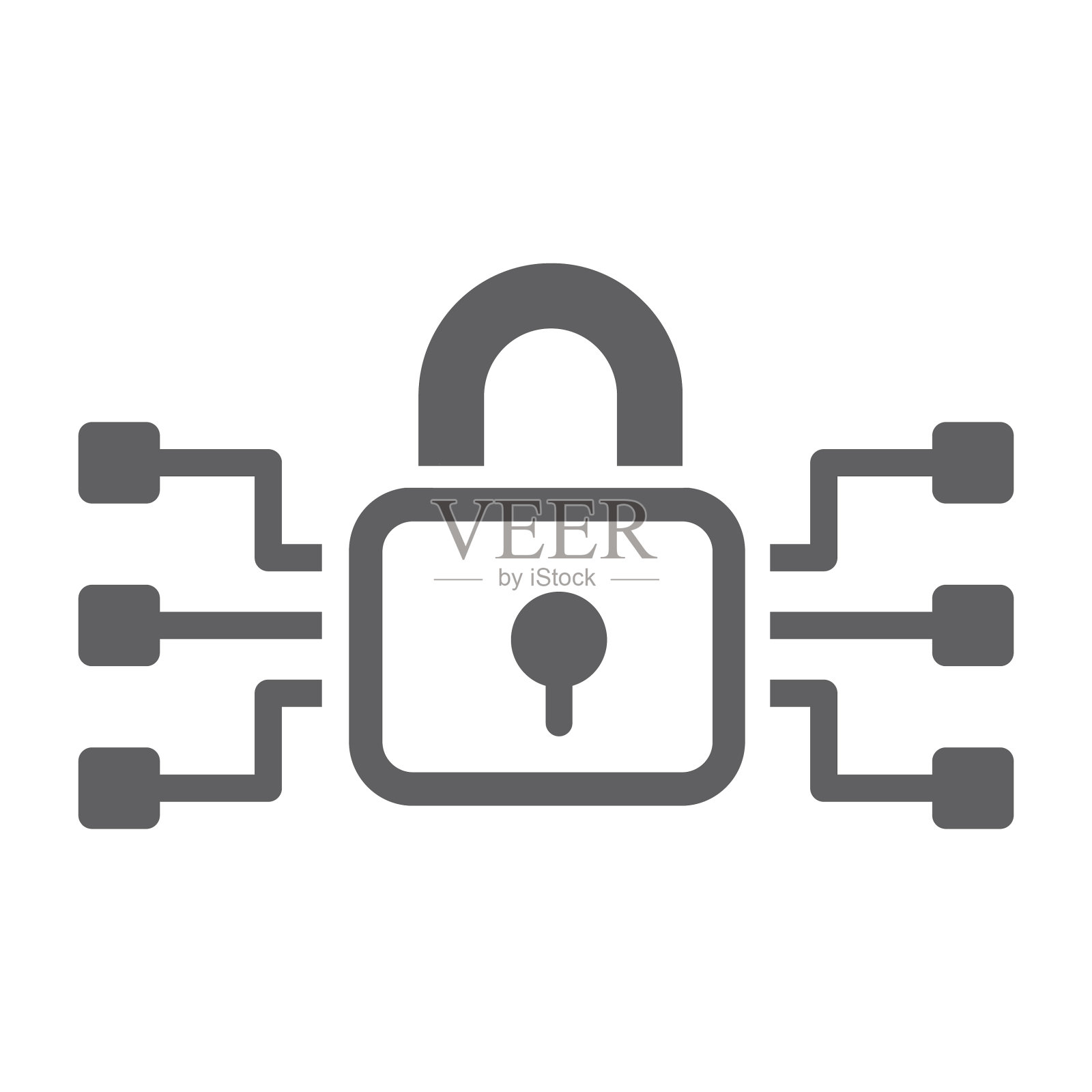 加密，安全，vpn图标插画图片素材