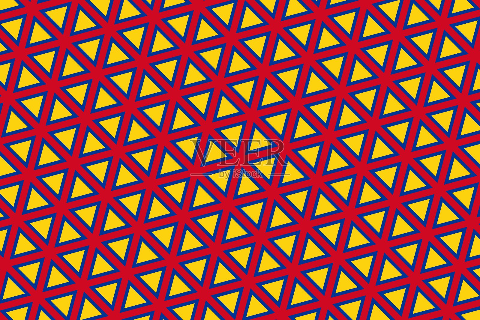 简单的几何图案在哥伦比亚国旗的颜色插画图片素材