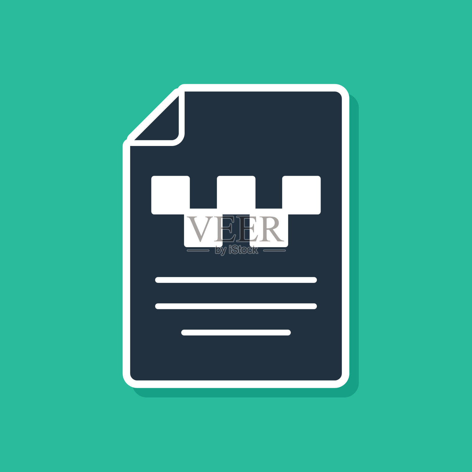 蓝色出租车驾驶执照图标隔离在绿色插画图片素材