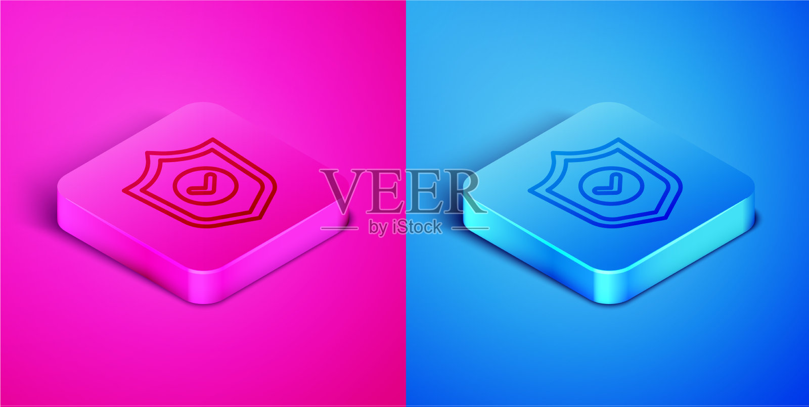 等距线屏蔽与检查标志图标图标素材