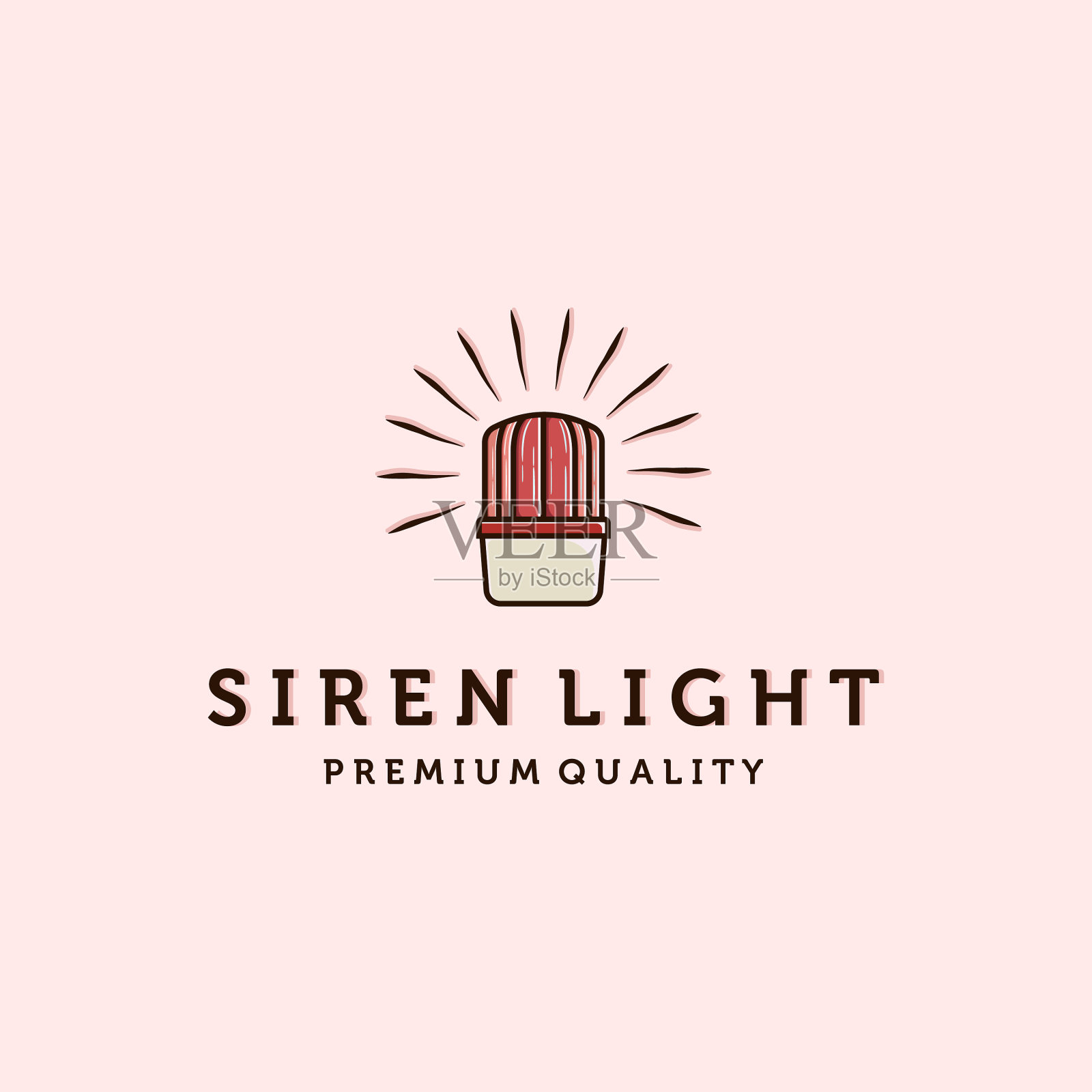 警笛灯、应急灯、救护灯插画图片素材