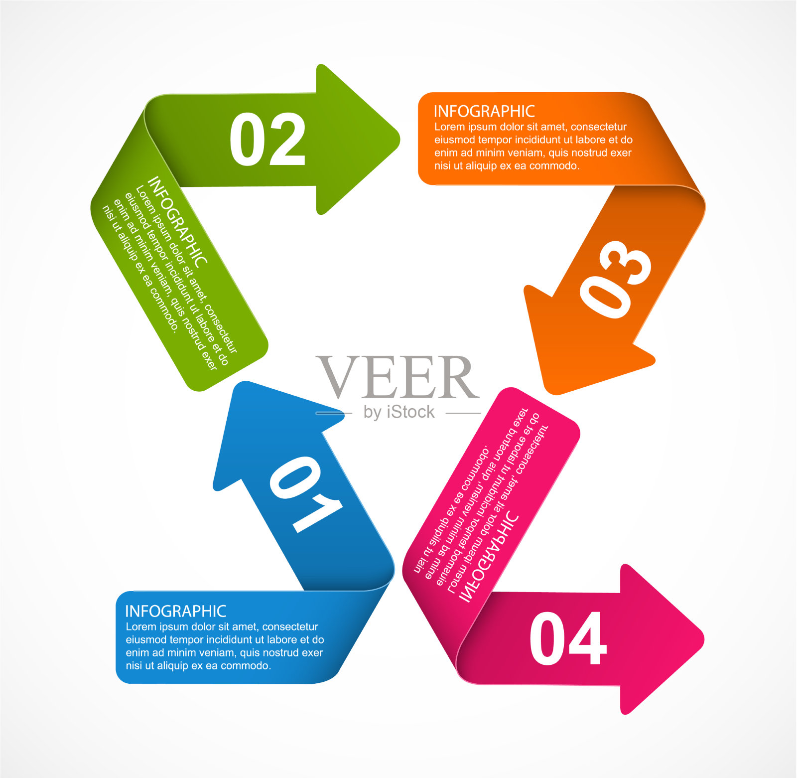 抽象选项信息图形模板插画图片素材