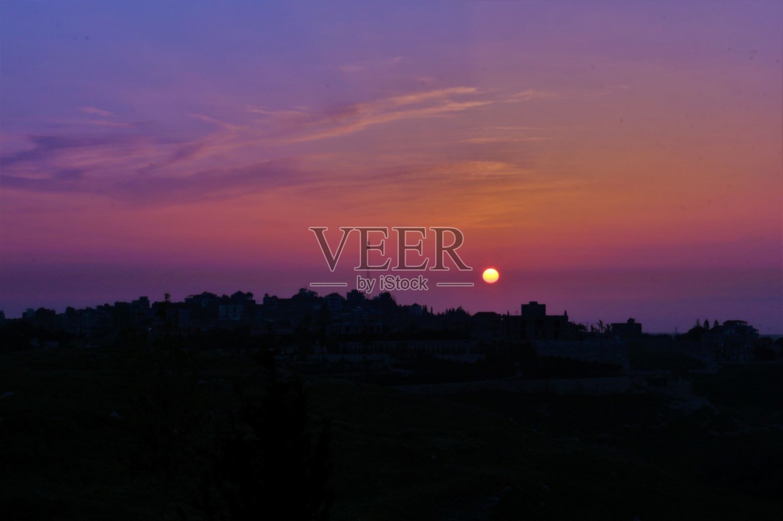 黎巴嫩的日落照片摄影图片