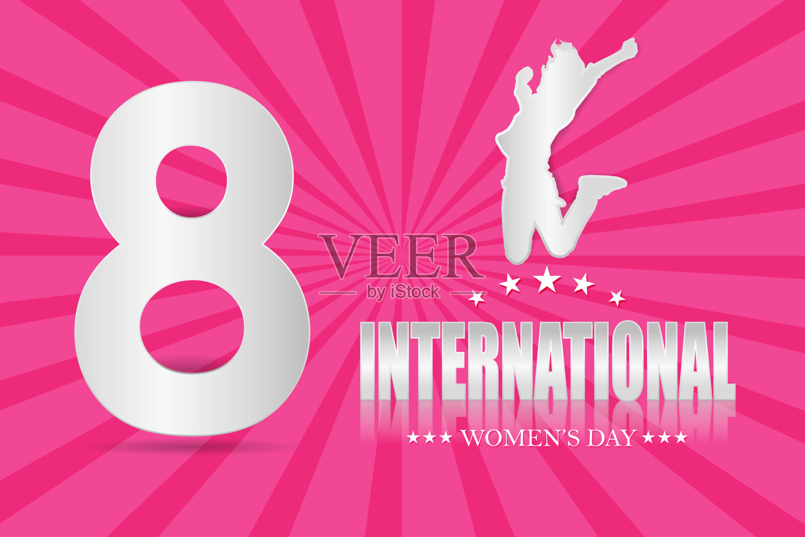 国际妇女节贺卡插画图片素材