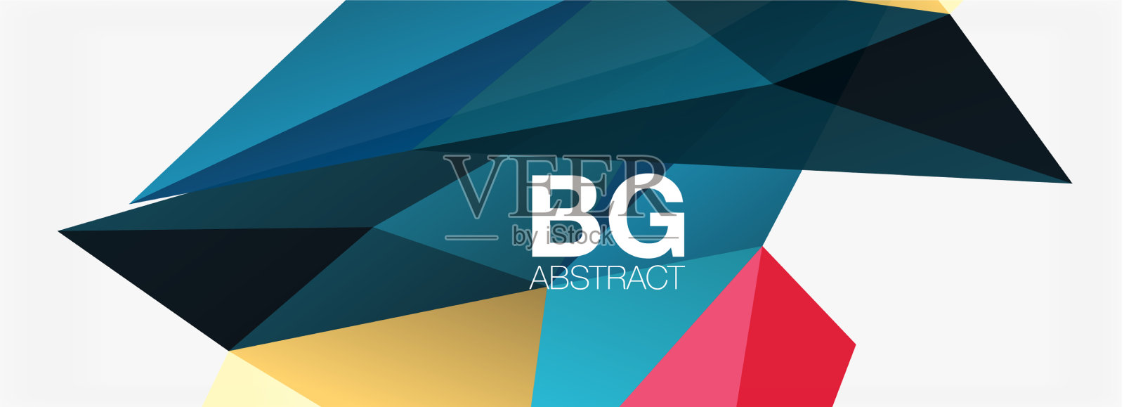 3d马赛克抽象背景低聚形状插画图片素材