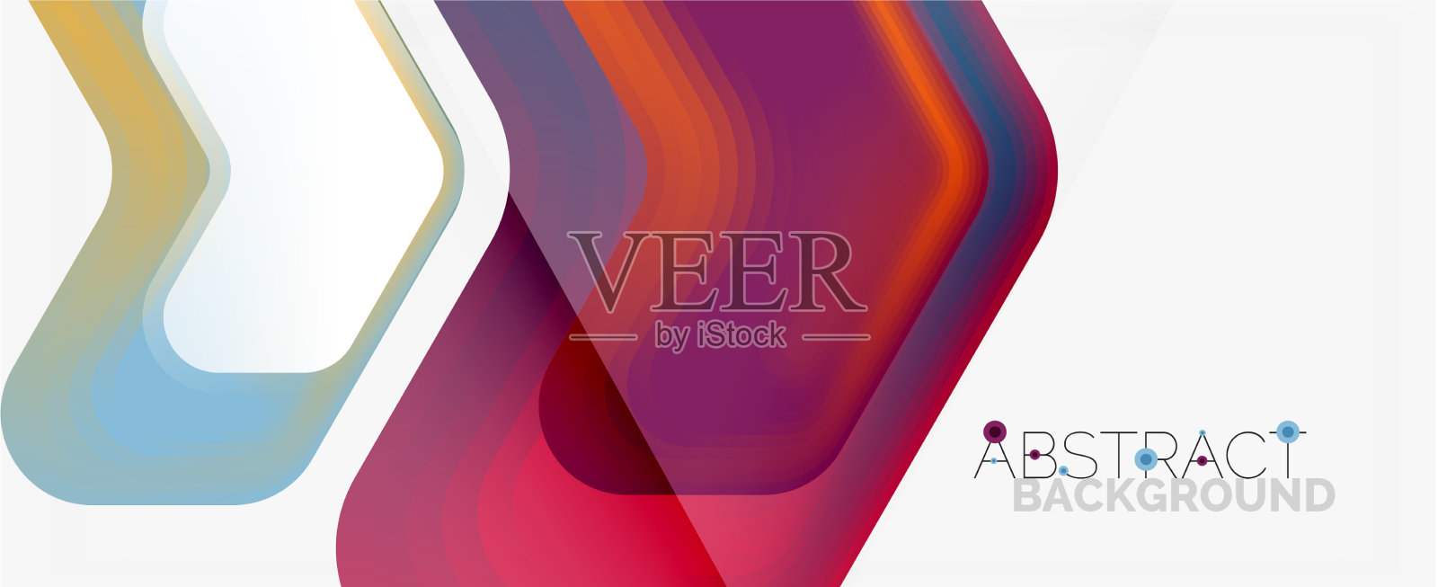 三维箭头几何构成抽象插画图片素材