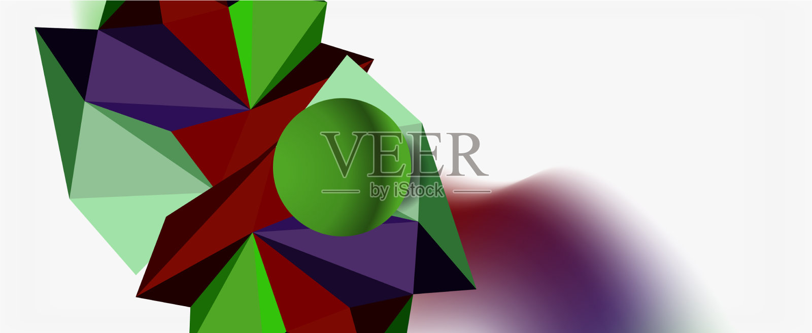 新潮的3d几何构图设计模板插画图片素材