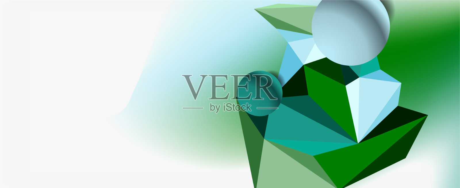 新潮的3d几何构图设计模板插画图片素材