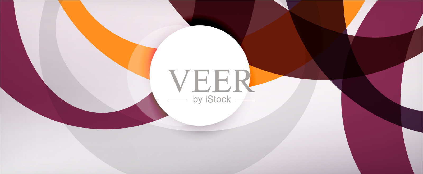 环形几何形状o字母重复插画图片素材