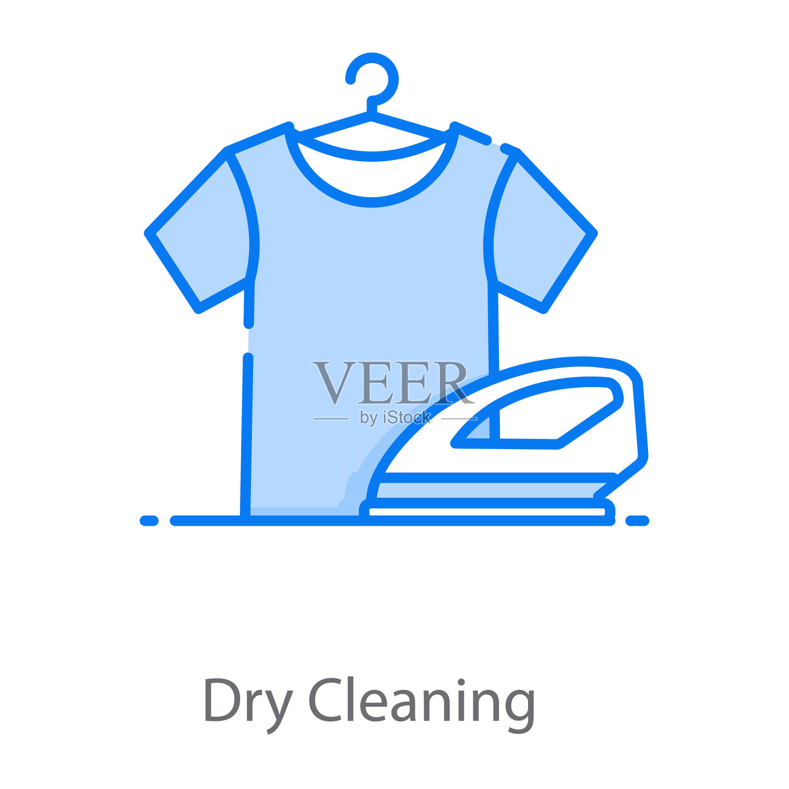 干洗插画图片素材