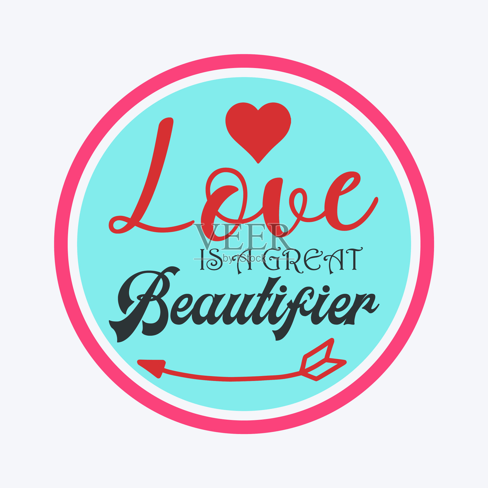 给情人节的情侣们一个可爱的信息插画图片素材