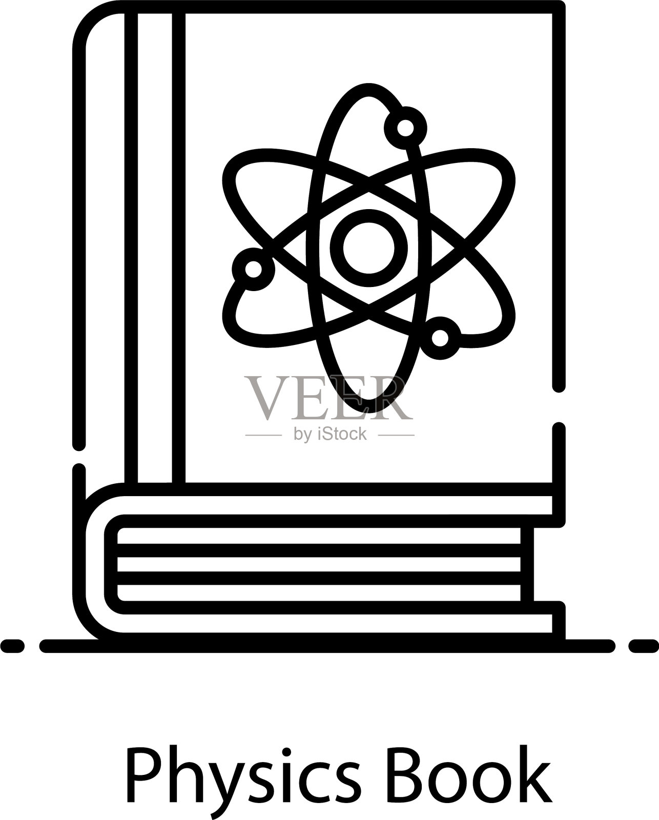 物理书插画图片素材