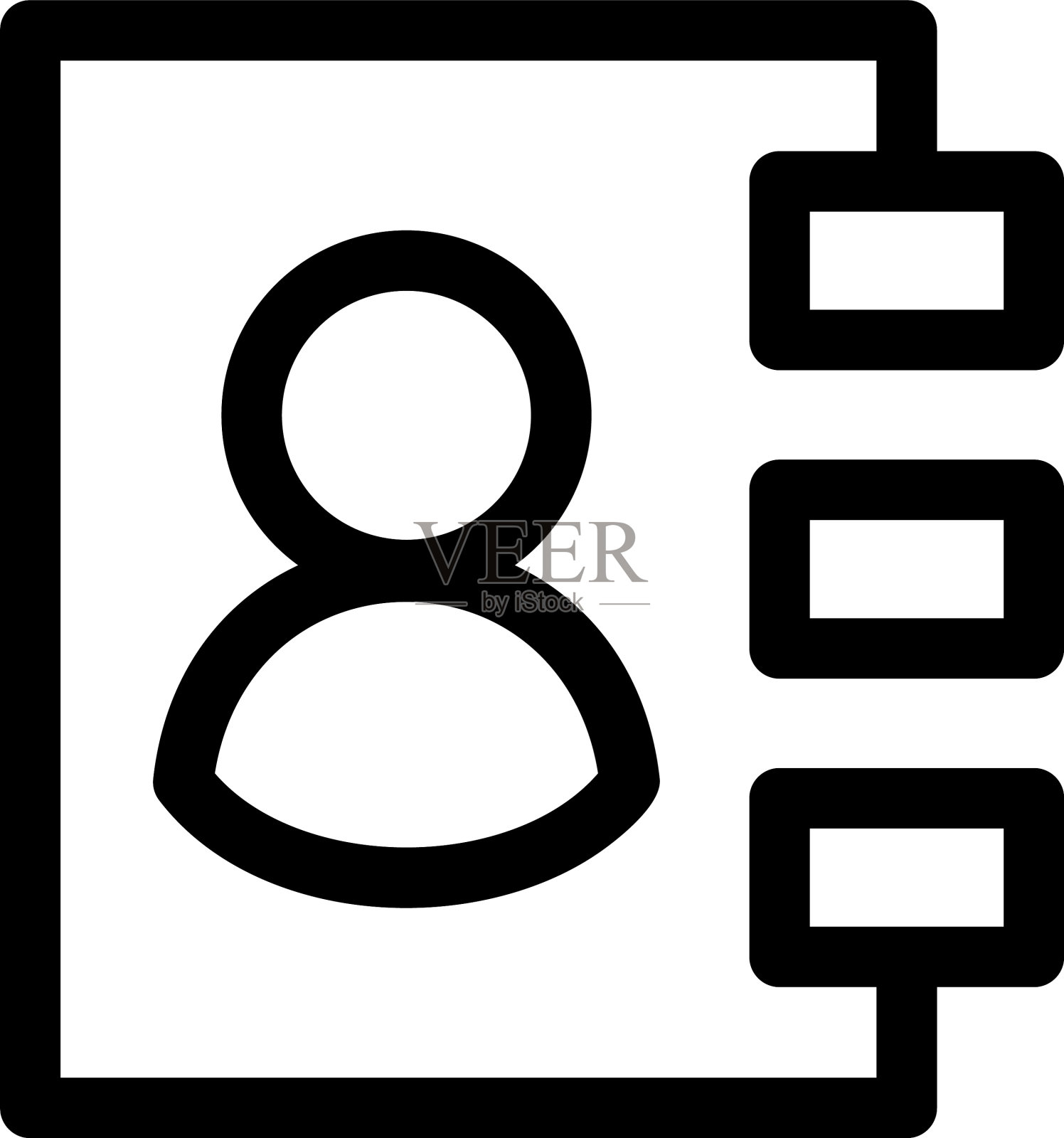 地址簿图标或标志孤立标志符号图标素材