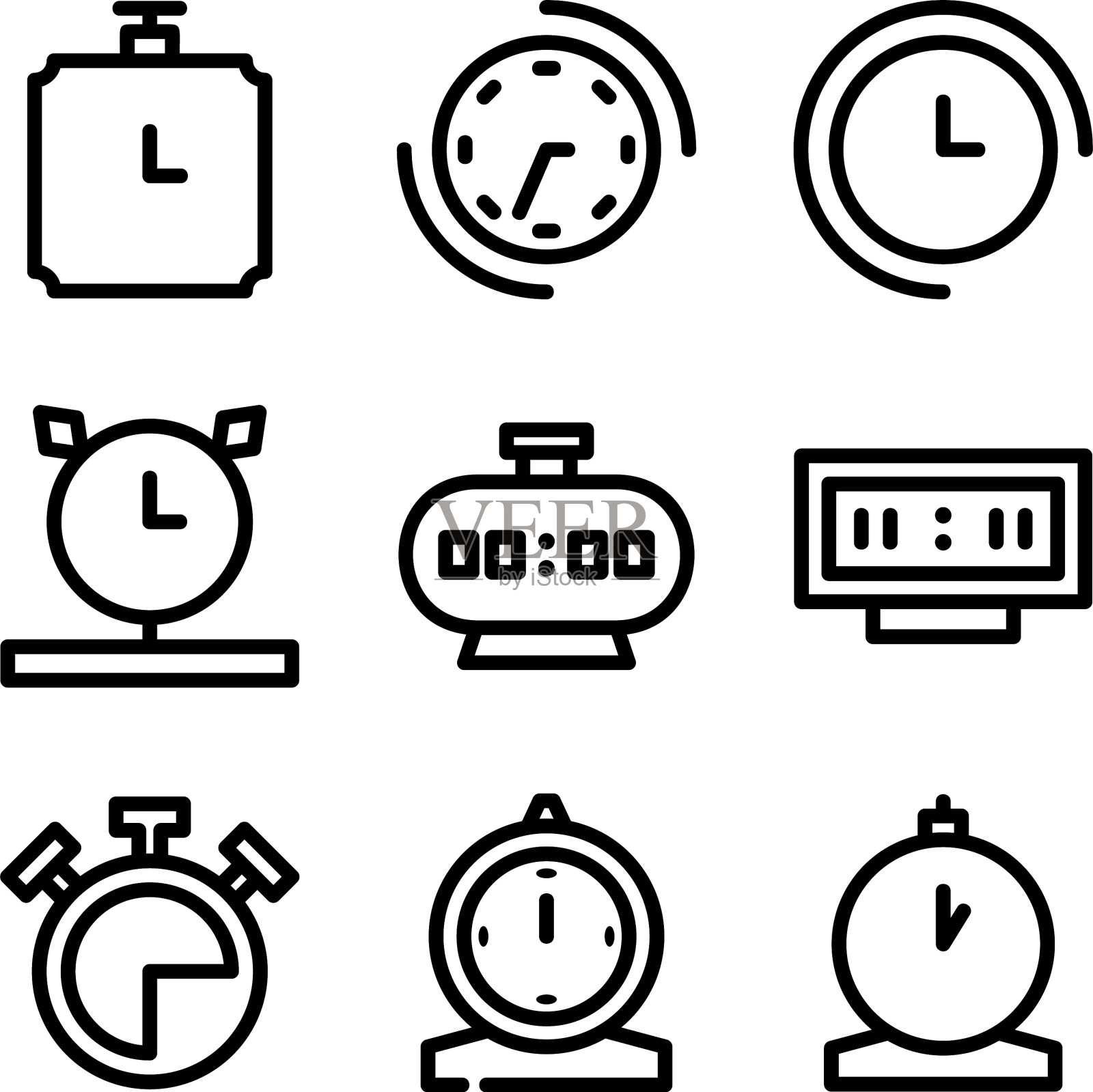 报警图标或标志隔离标志符号图标素材