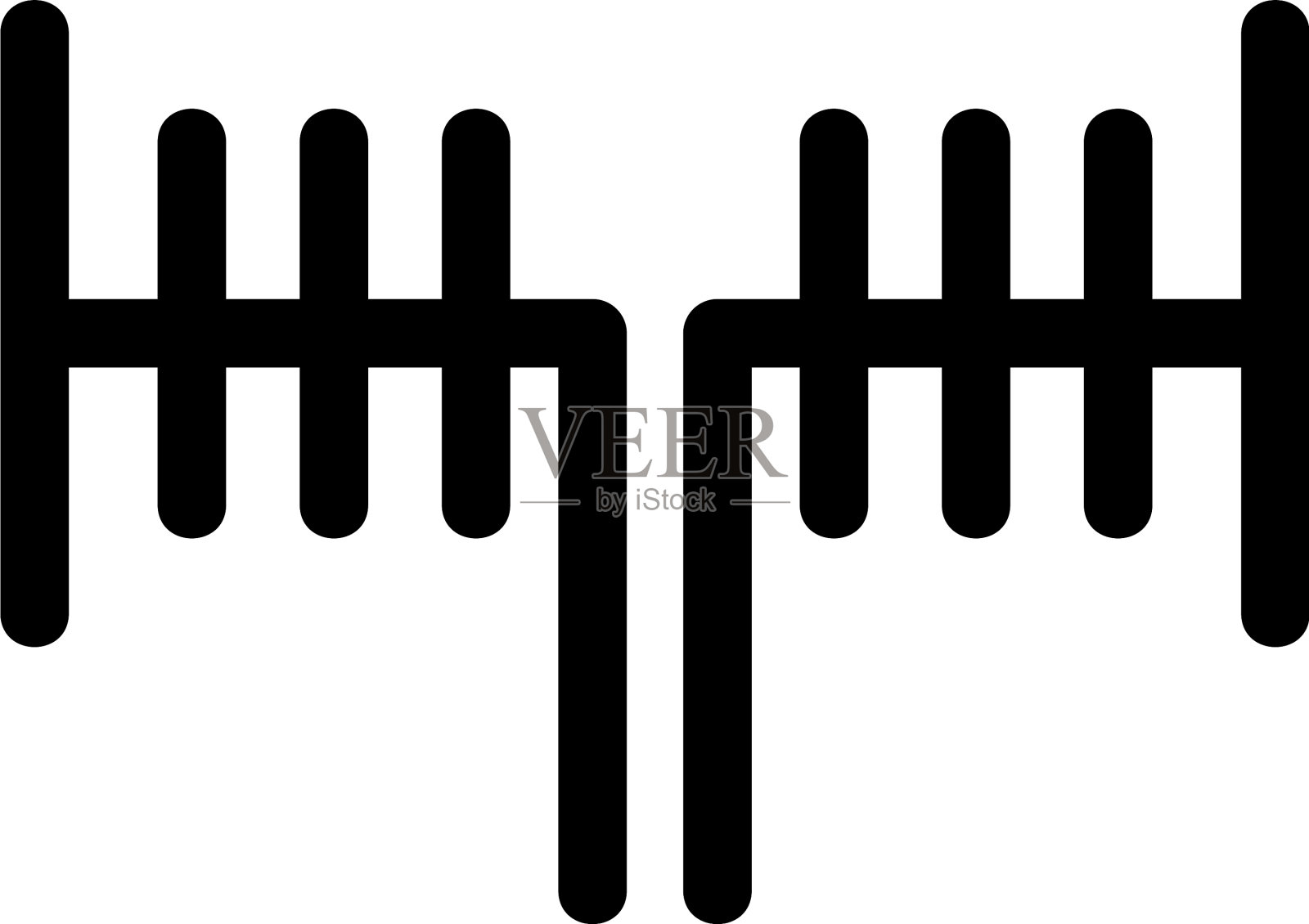 天线图标或标志孤立标志符号插画图片素材