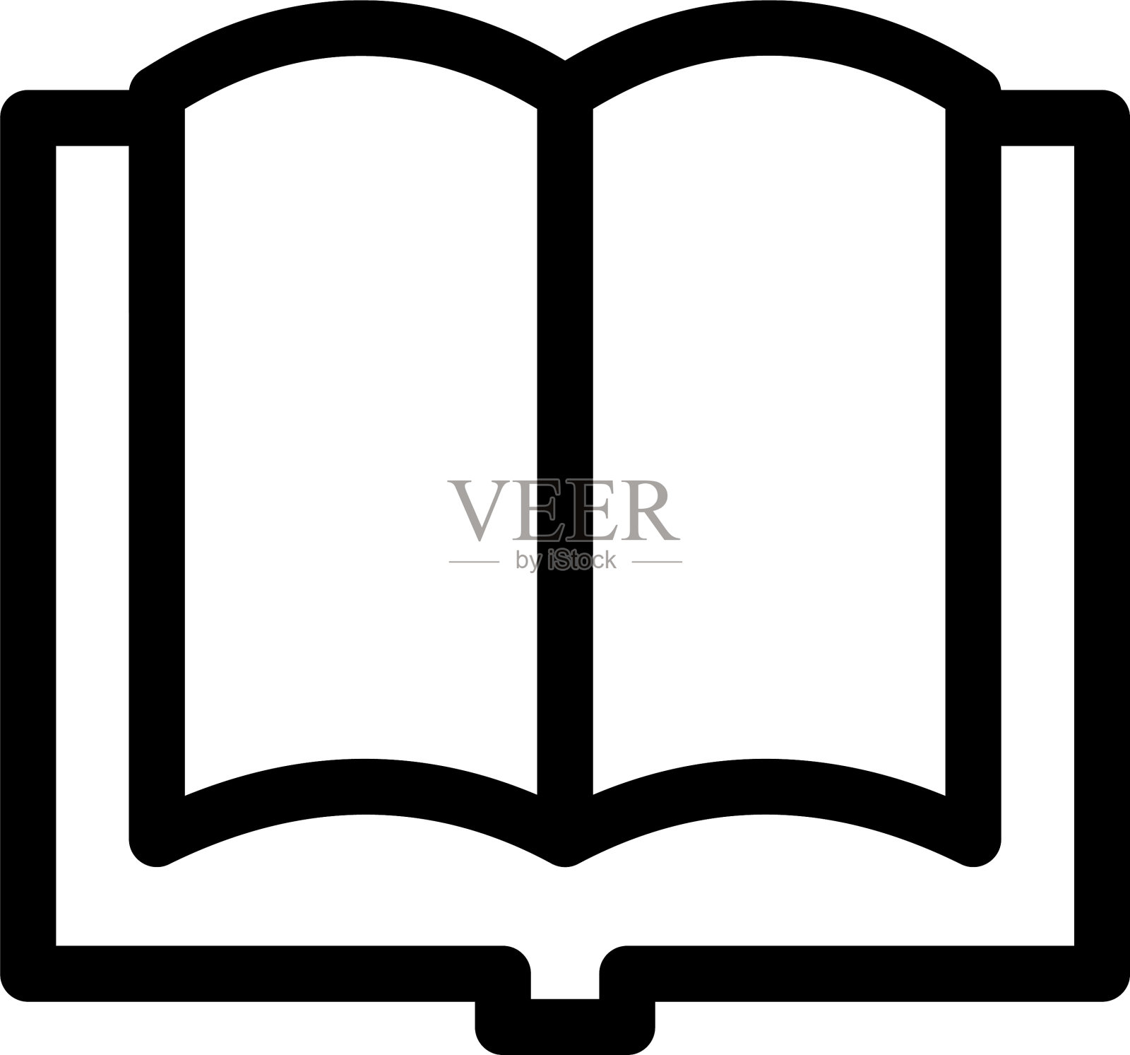 书籍图标或标志孤立符号符号插画图片素材