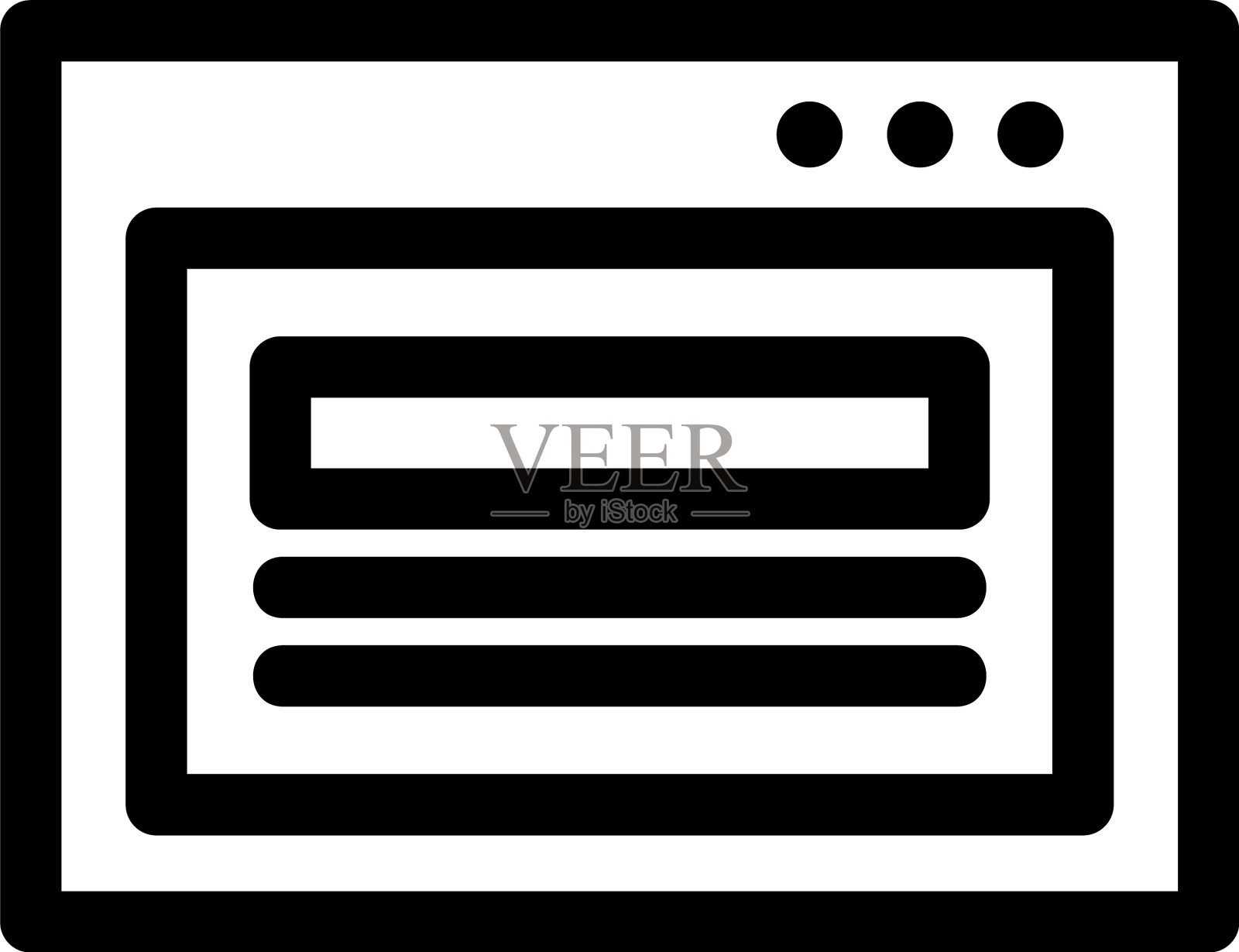 浏览器图标或标志孤立符号符号图标素材