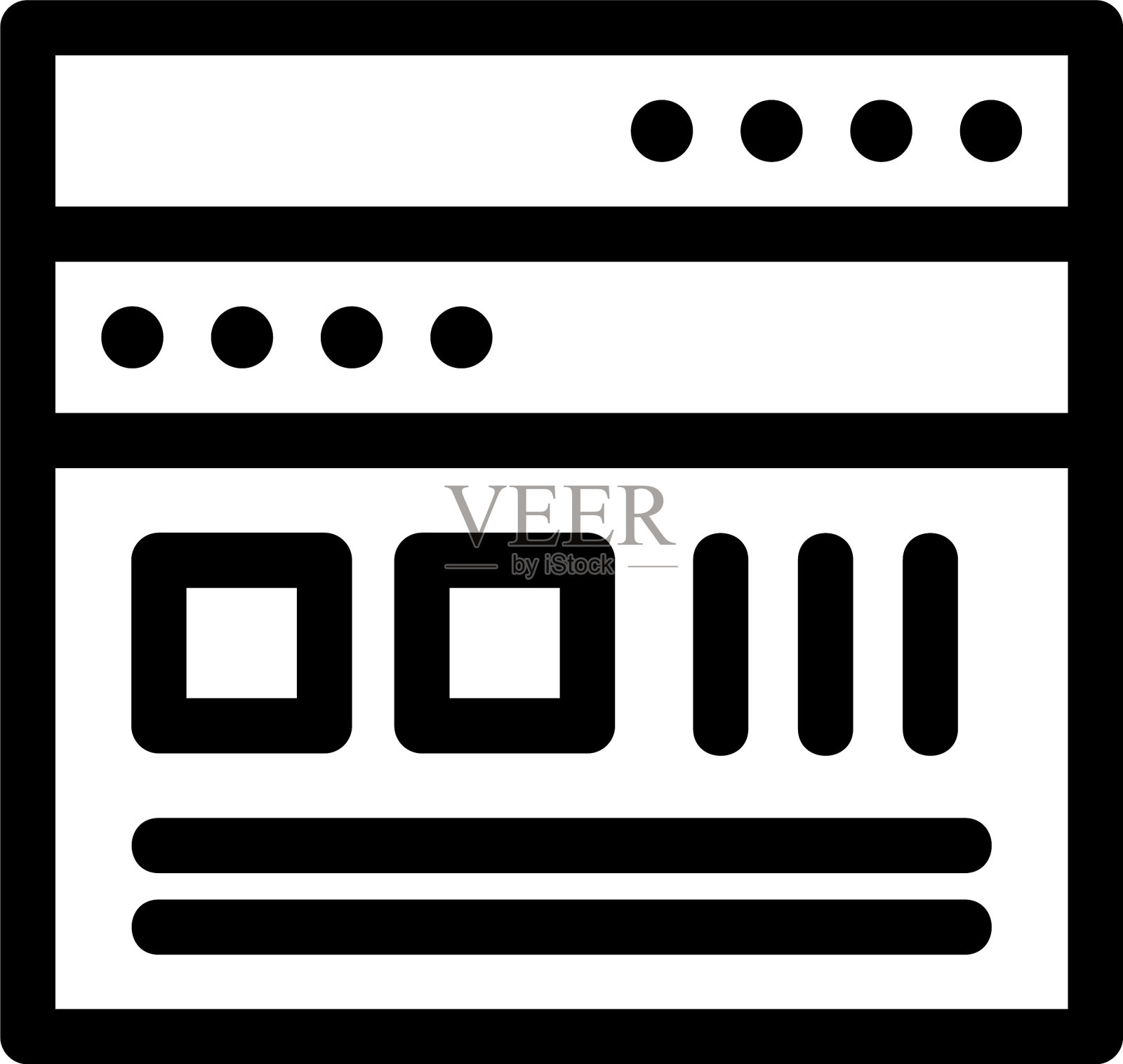 浏览器图标或标志孤立符号符号图标素材