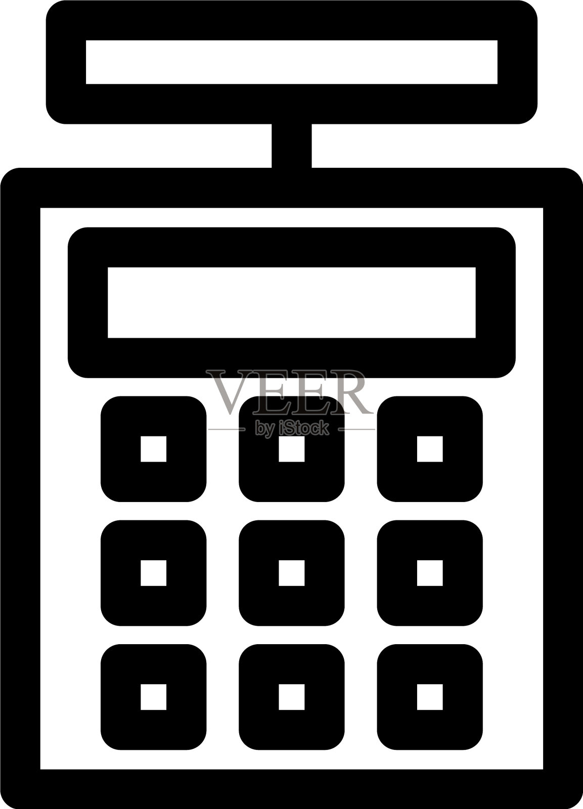 计算器图标或标志孤立符号符号插画图片素材