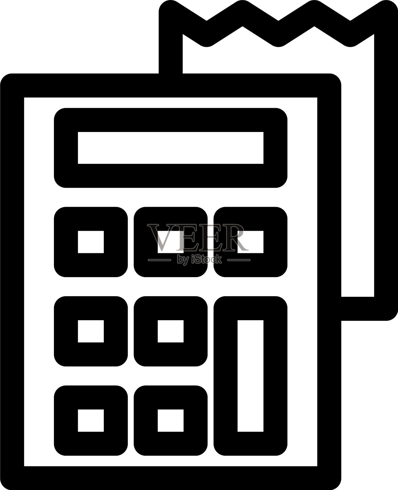 计算器图标或标志孤立符号符号插画图片素材