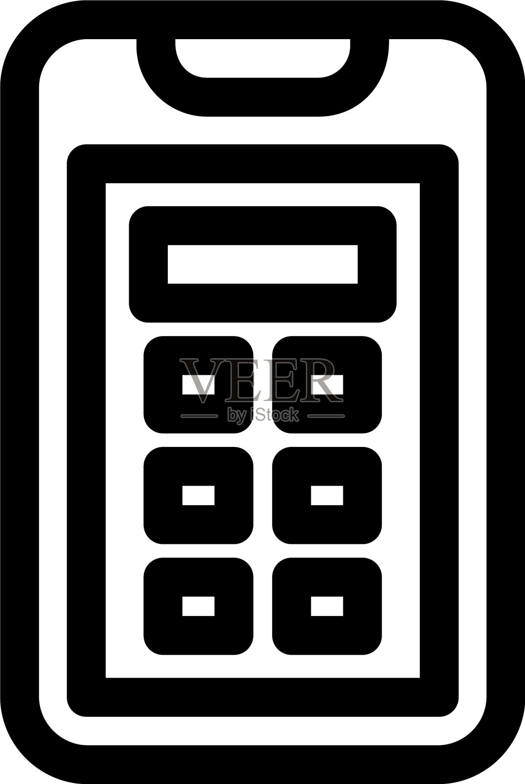 计算器图标或标志孤立符号符号插画图片素材