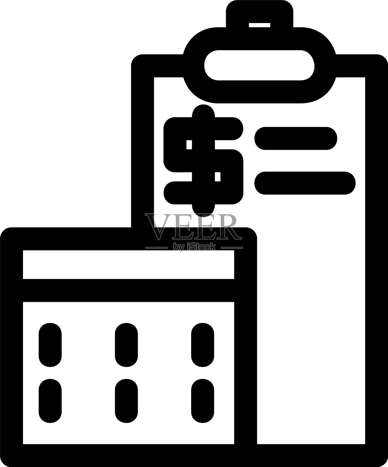 计算器图标或标志孤立符号符号图标素材