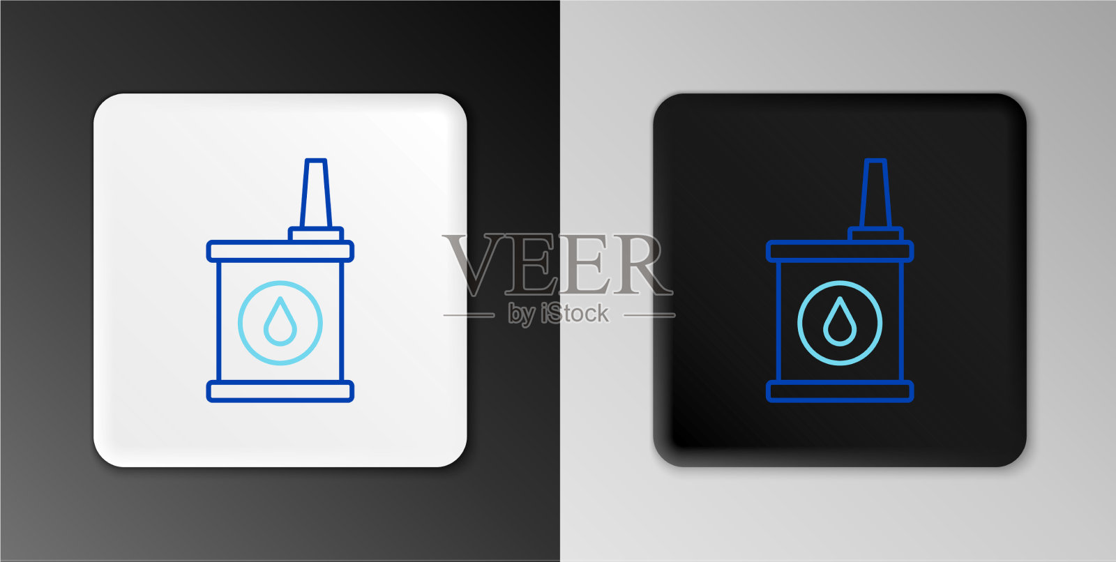 线筒为电机机油图标隔离图标素材