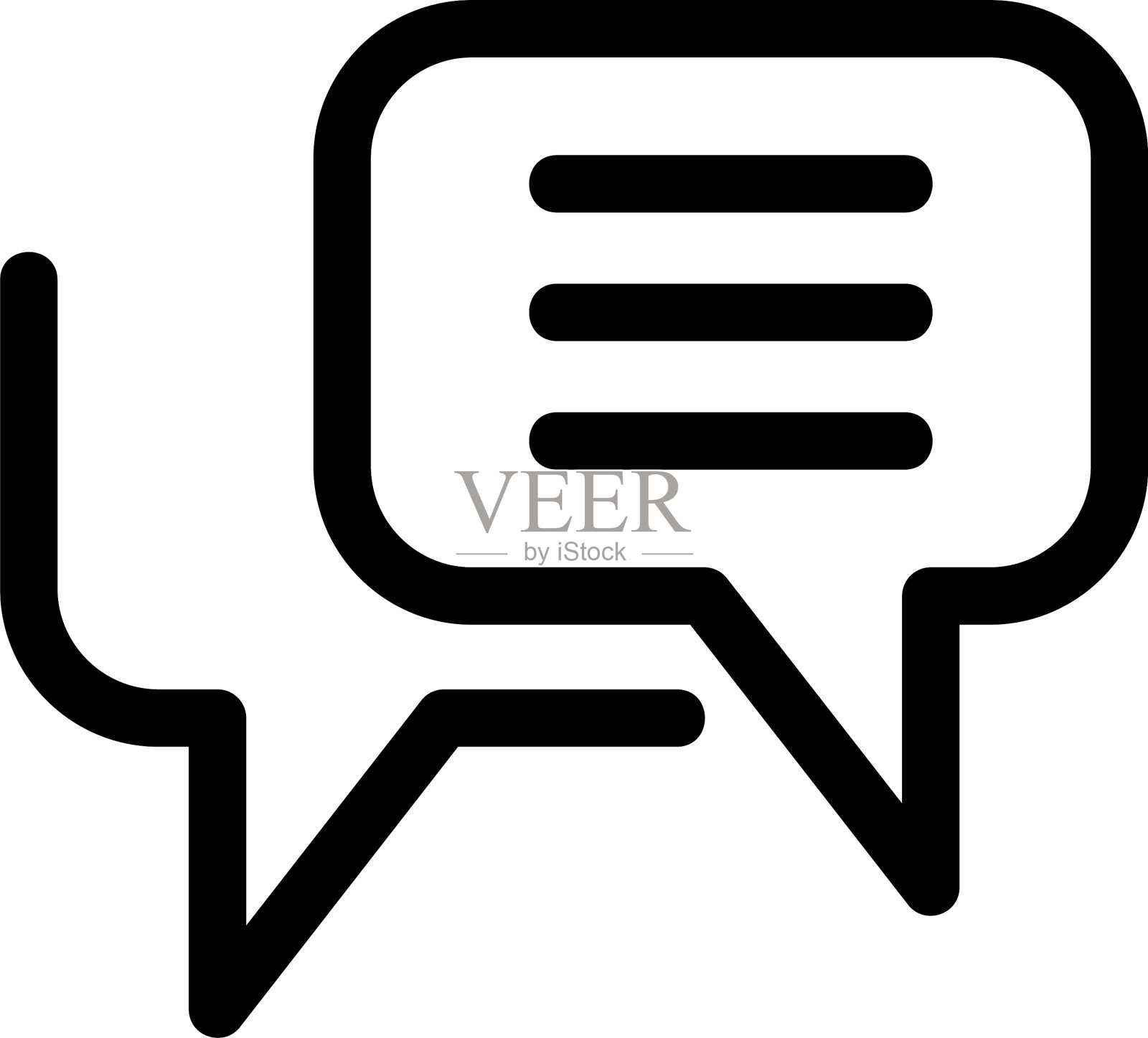 聊天图标或标志孤立符号符号图标素材