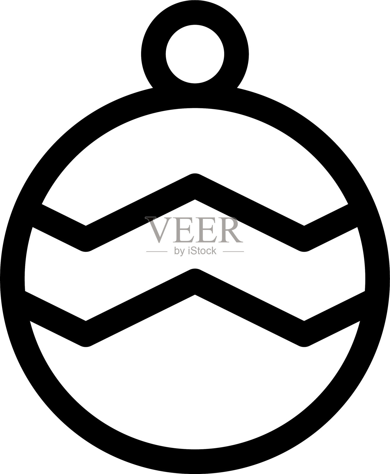 圣诞装饰图标或标志孤立的标志插画图片素材