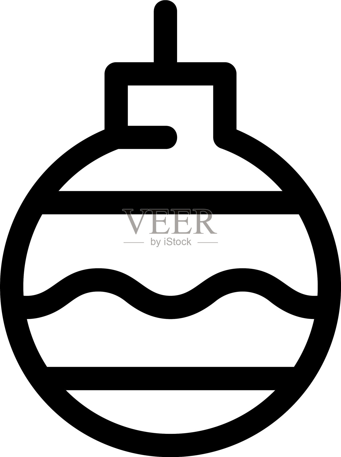 圣诞装饰图标或标志孤立的标志插画图片素材