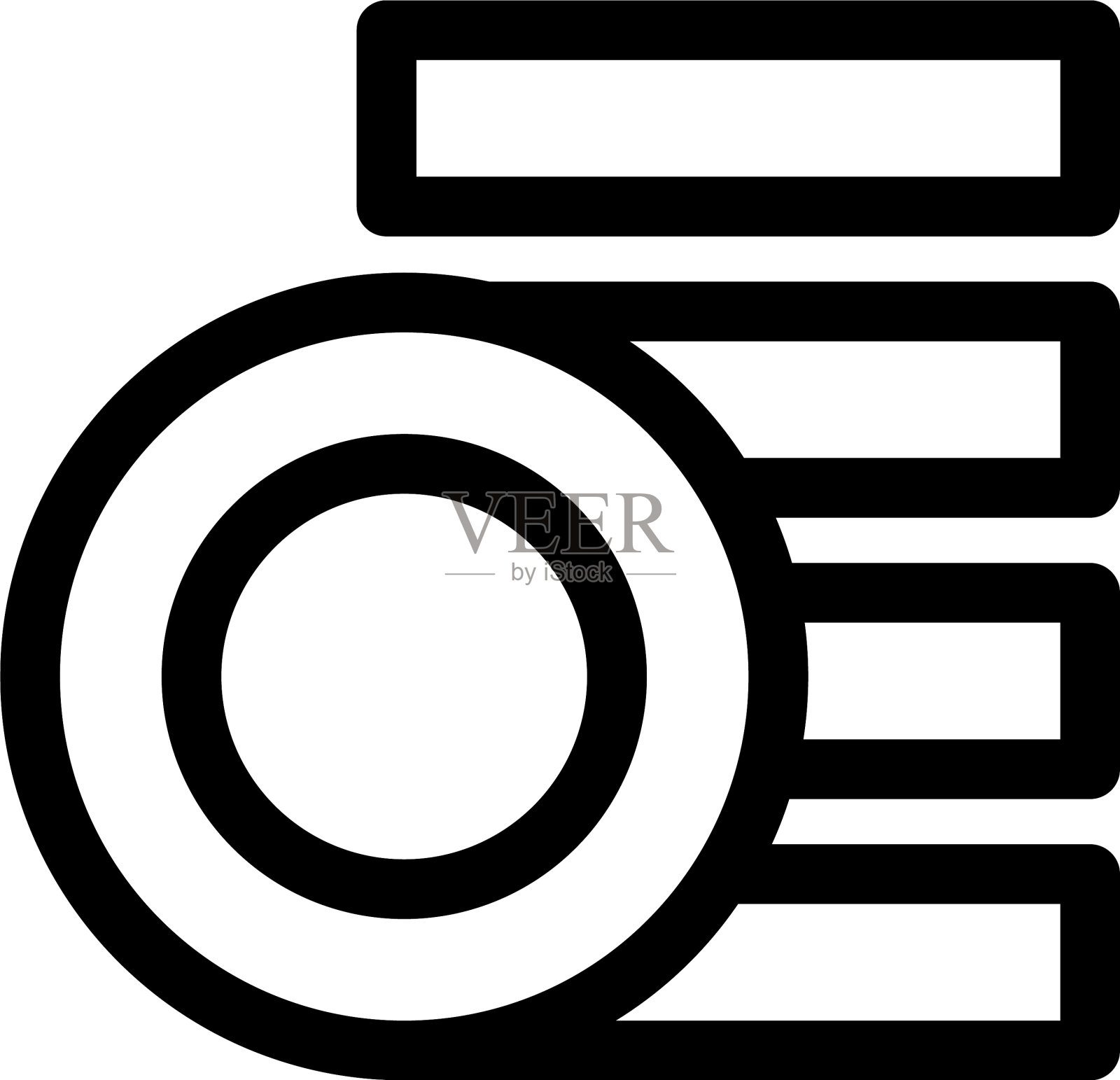 硬币图标或标志孤立标志符号图标素材