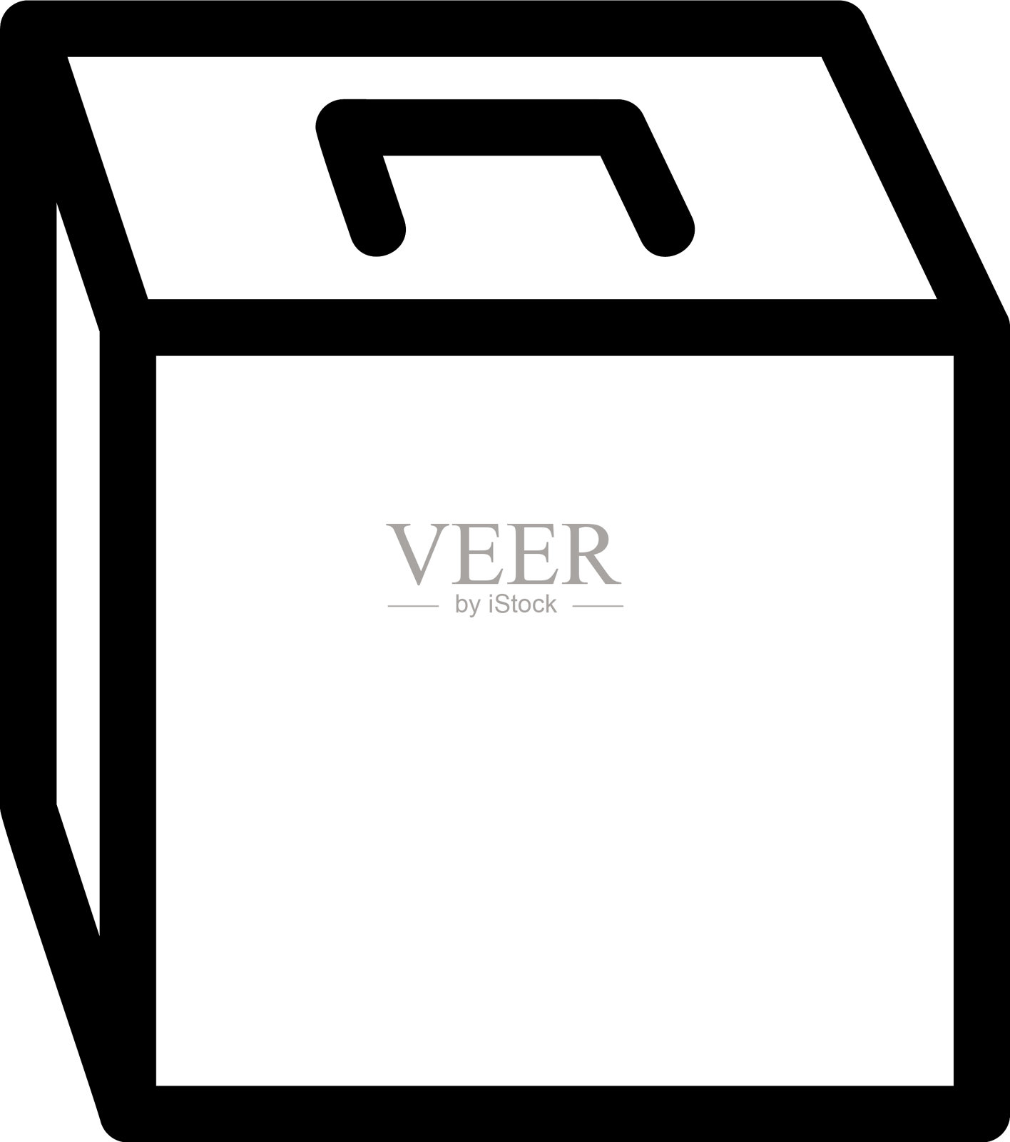 立方体图标或标志孤立符号符号插画图片素材