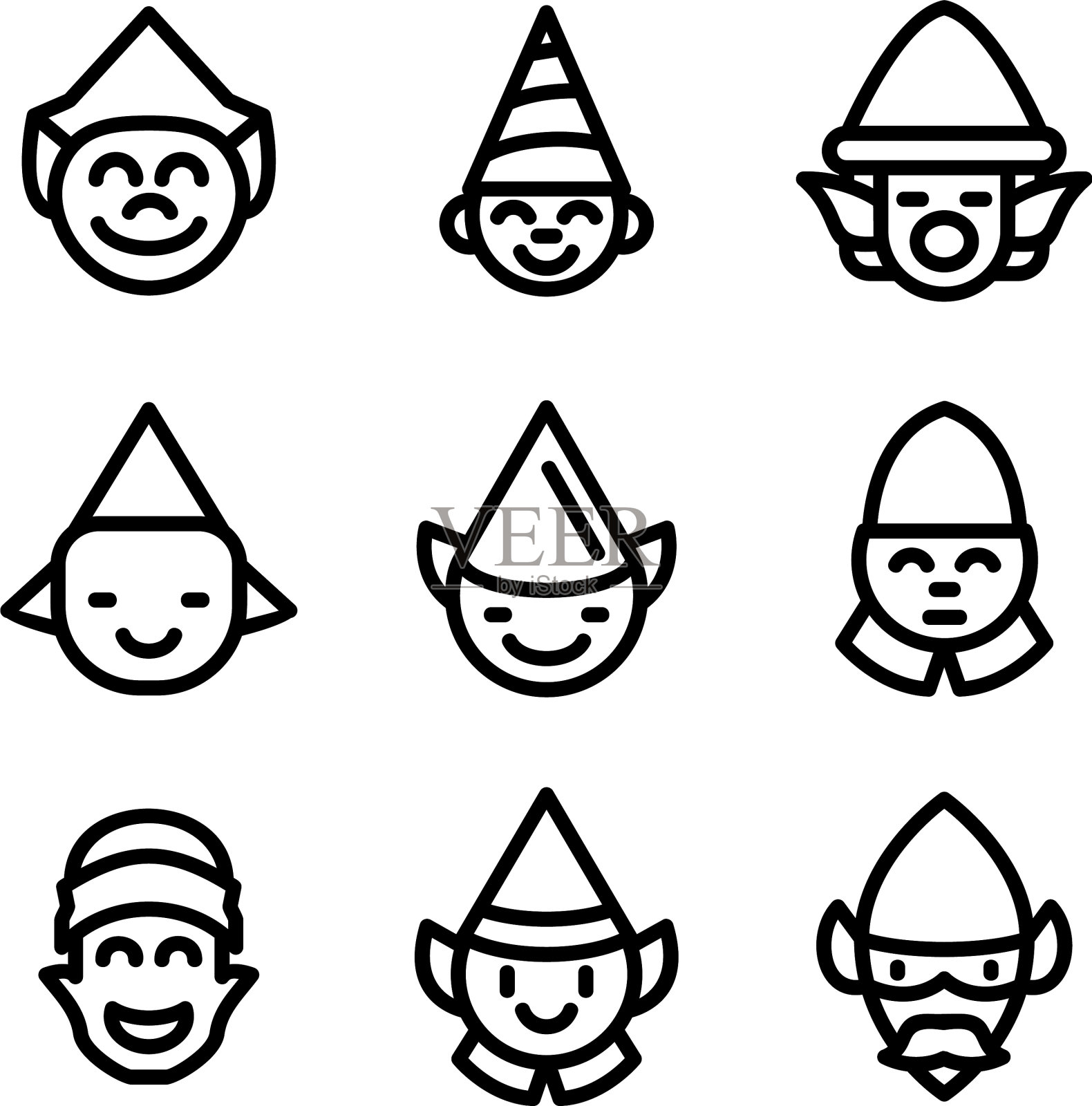 矮人图标或标志孤立符号符号图标素材