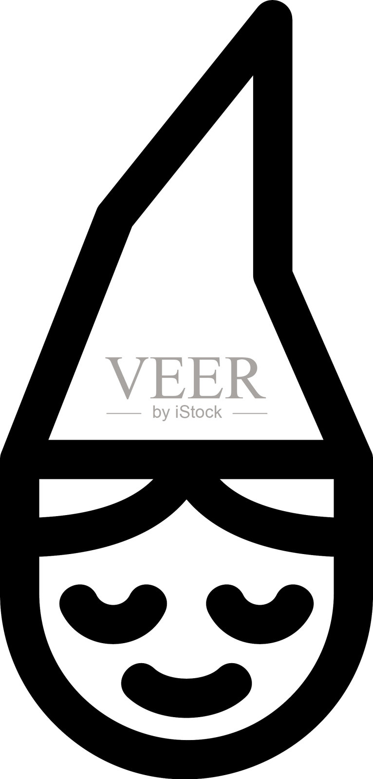 矮人图标或标志孤立符号符号插画图片素材