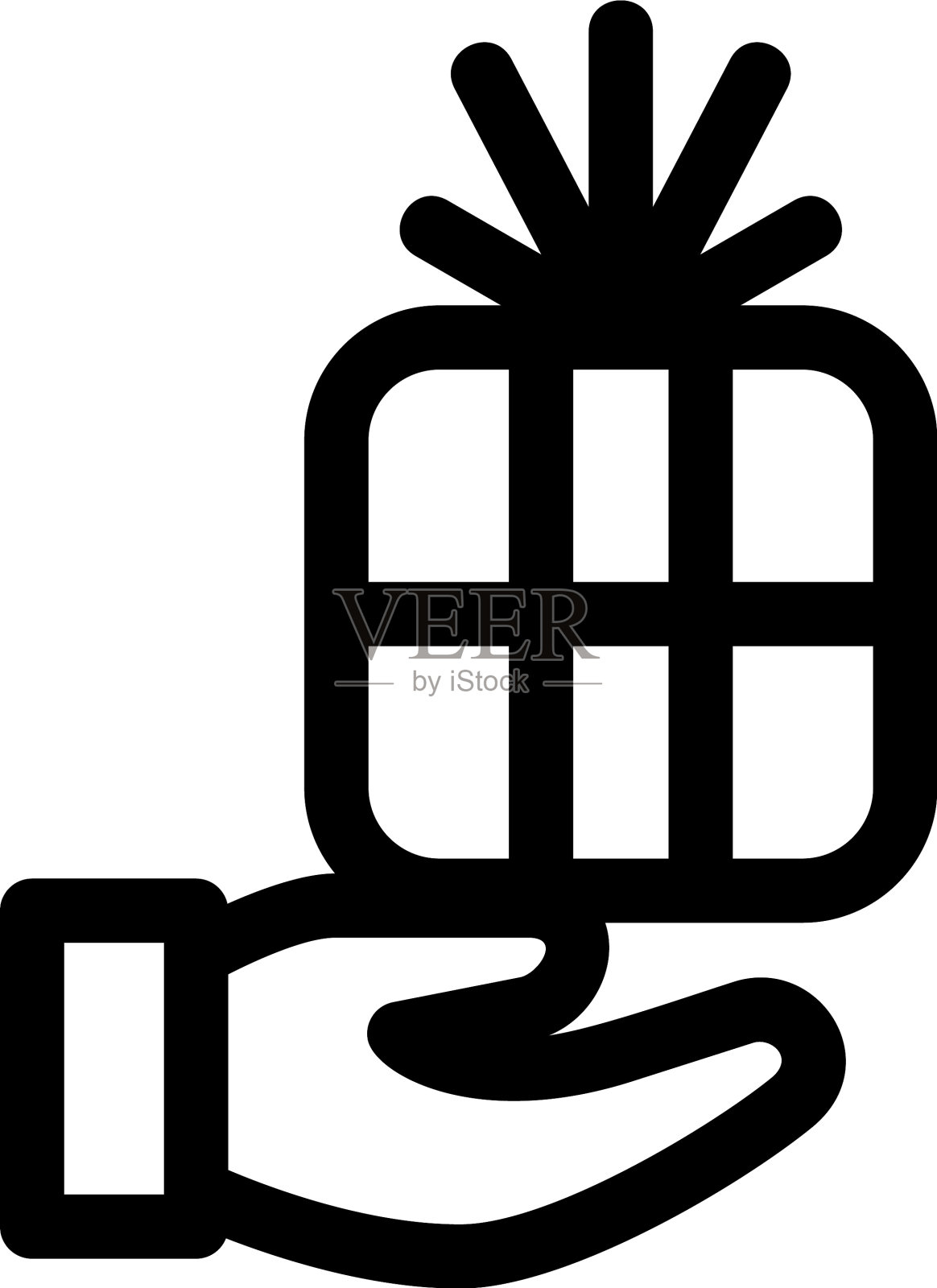 礼品图标或标志孤立标志符号插画图片素材