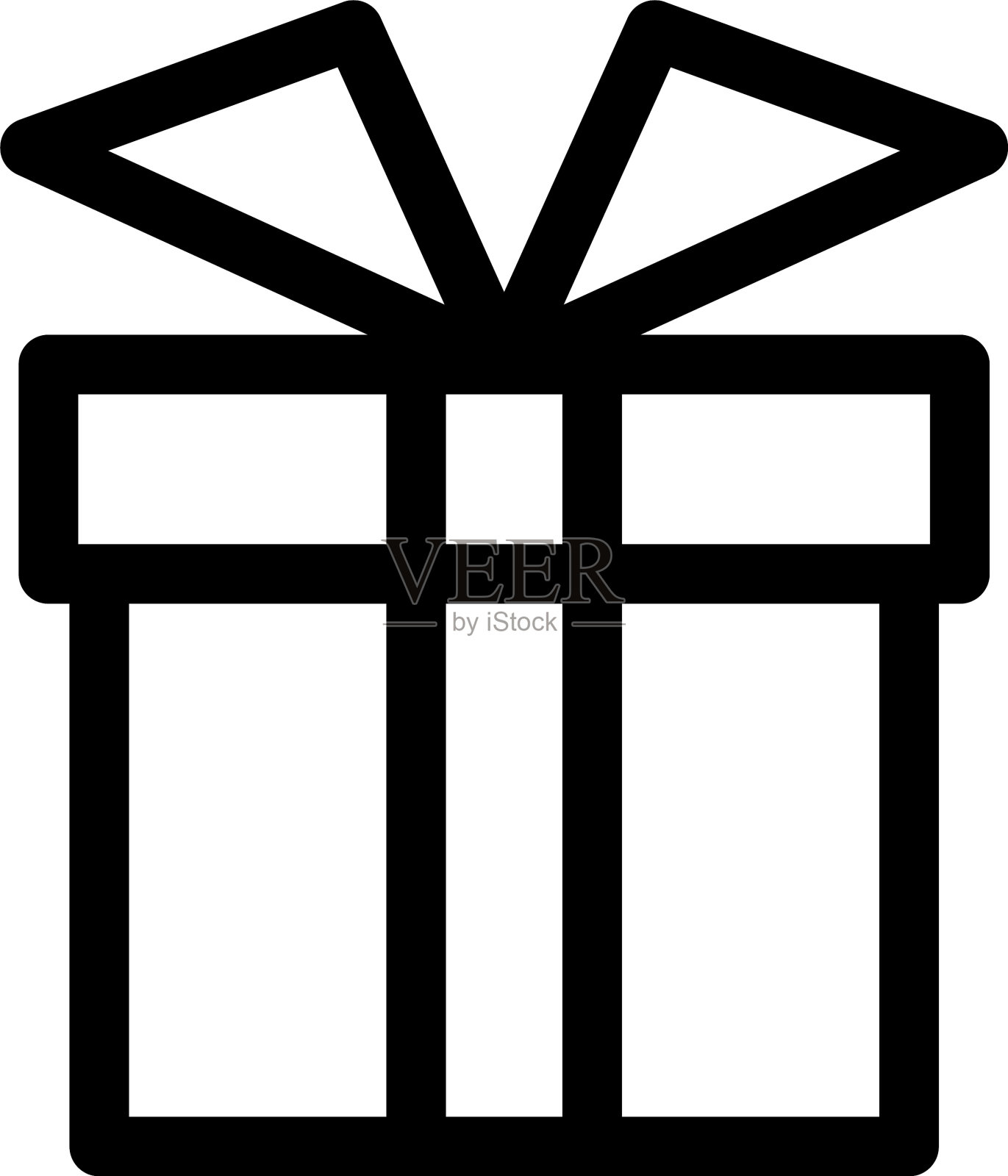 礼品图标或标志孤立标志符号插画图片素材