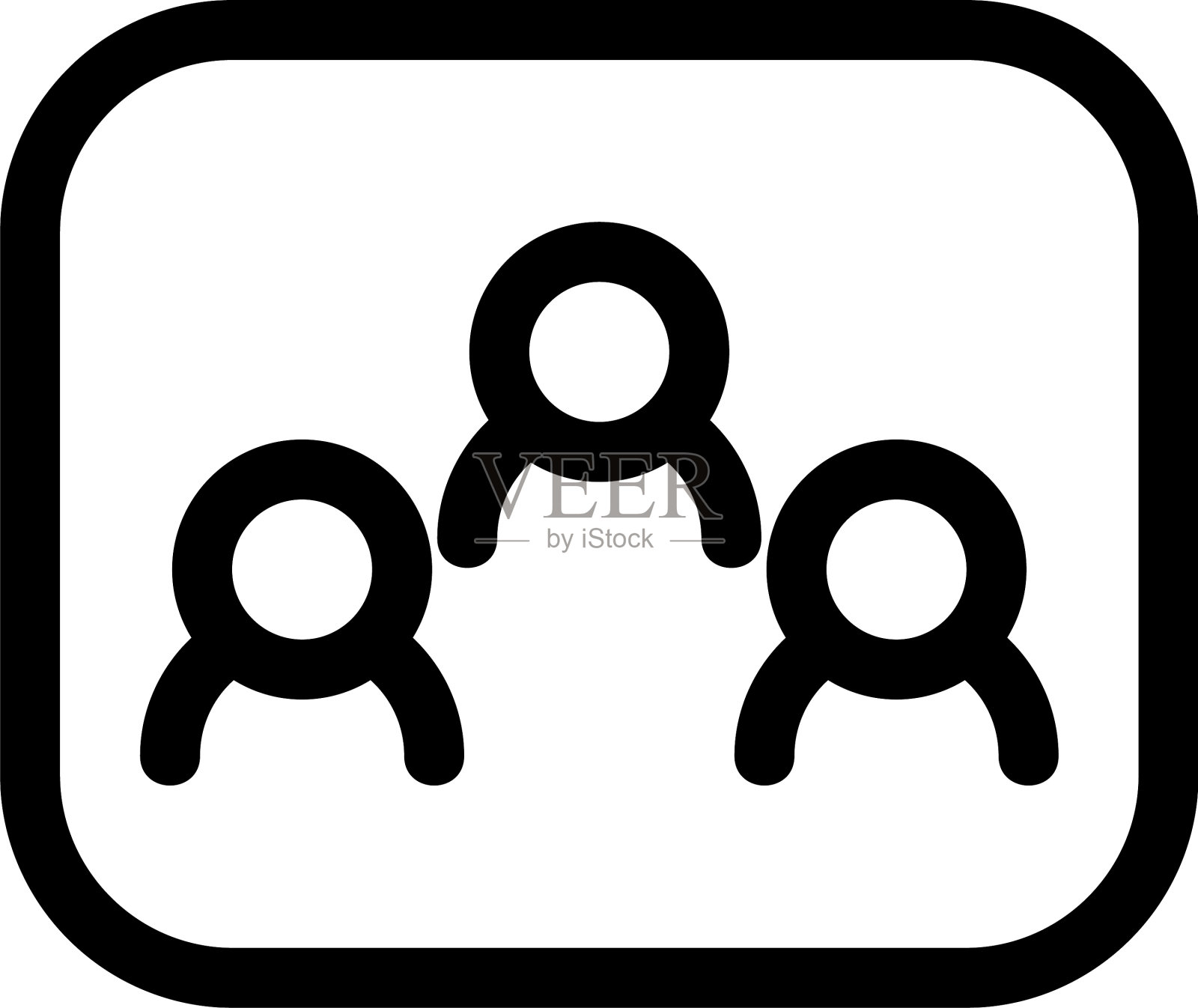 群组电话图标或标志孤立标志符号图标素材