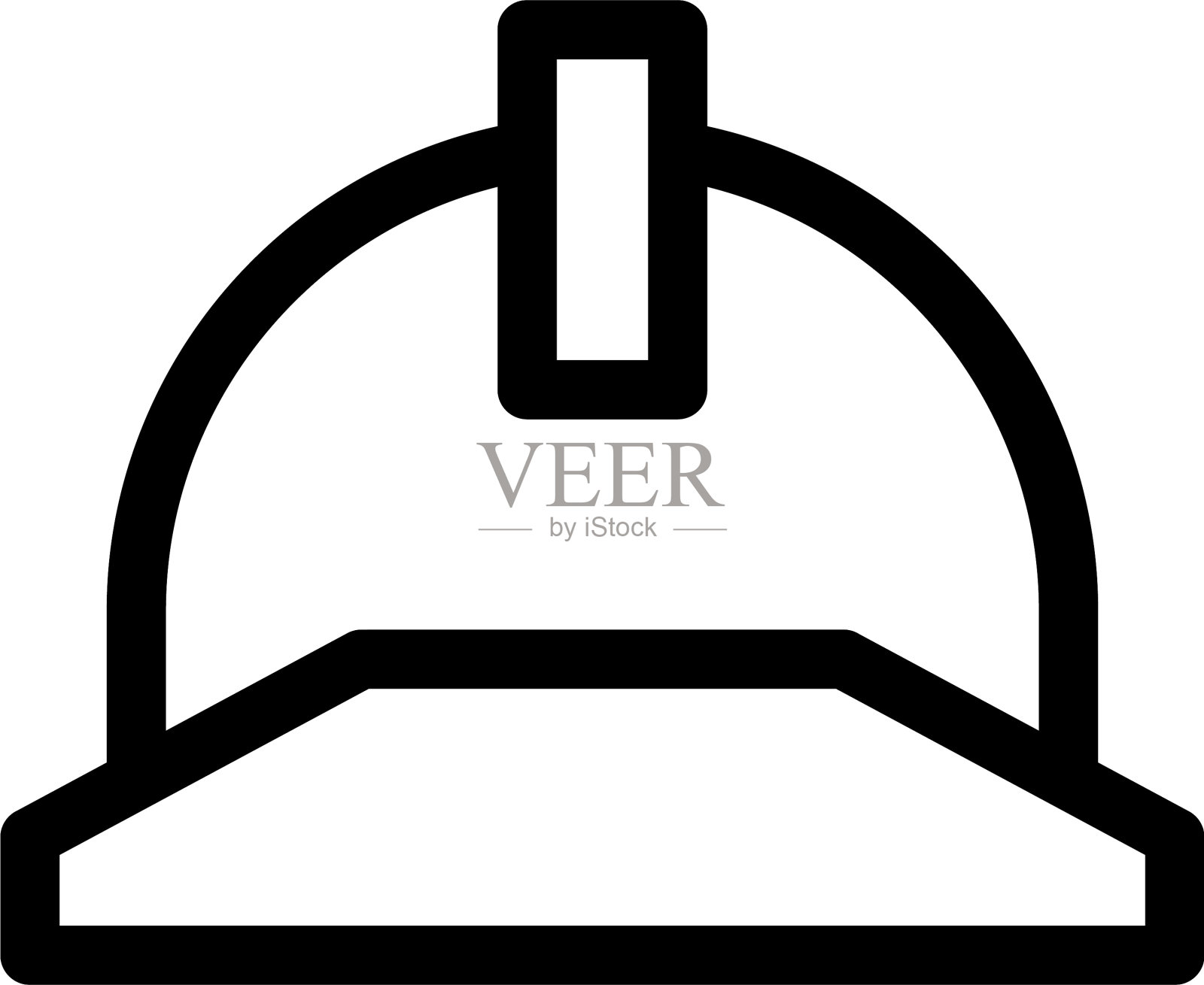 头盔图标或标志孤立标志符号图标素材