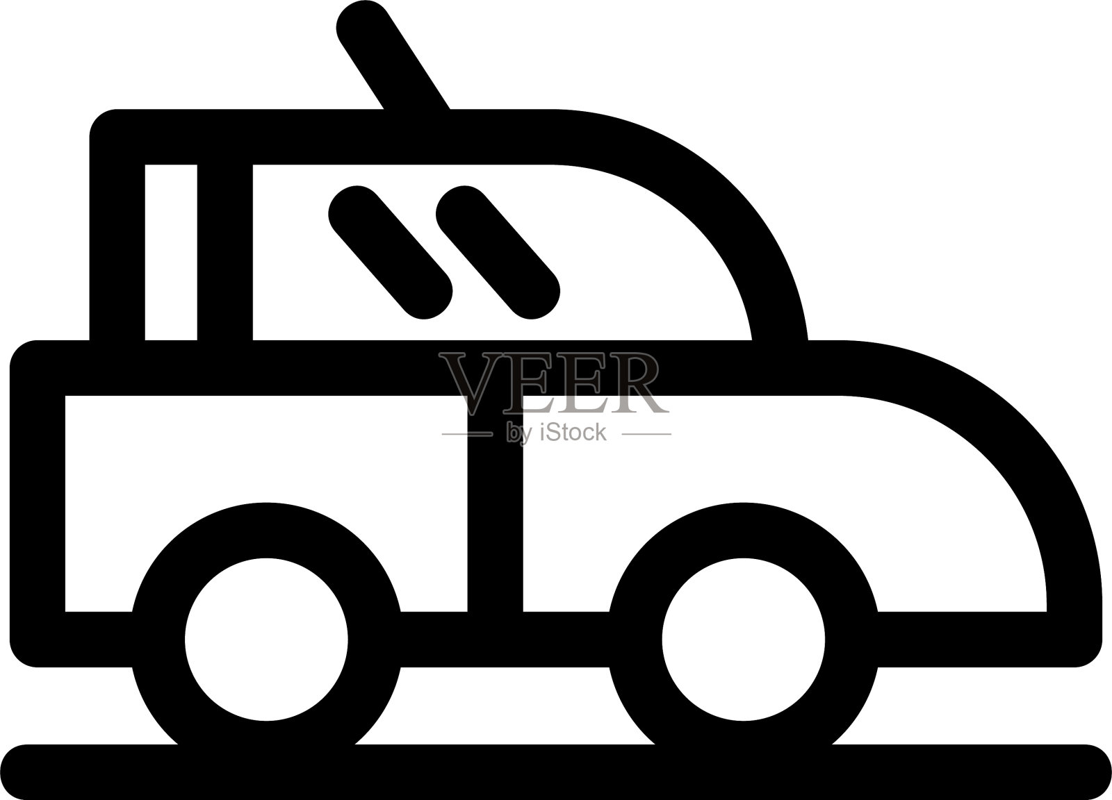 豪华汽车的标志或标志孤立标志符号插画图片素材