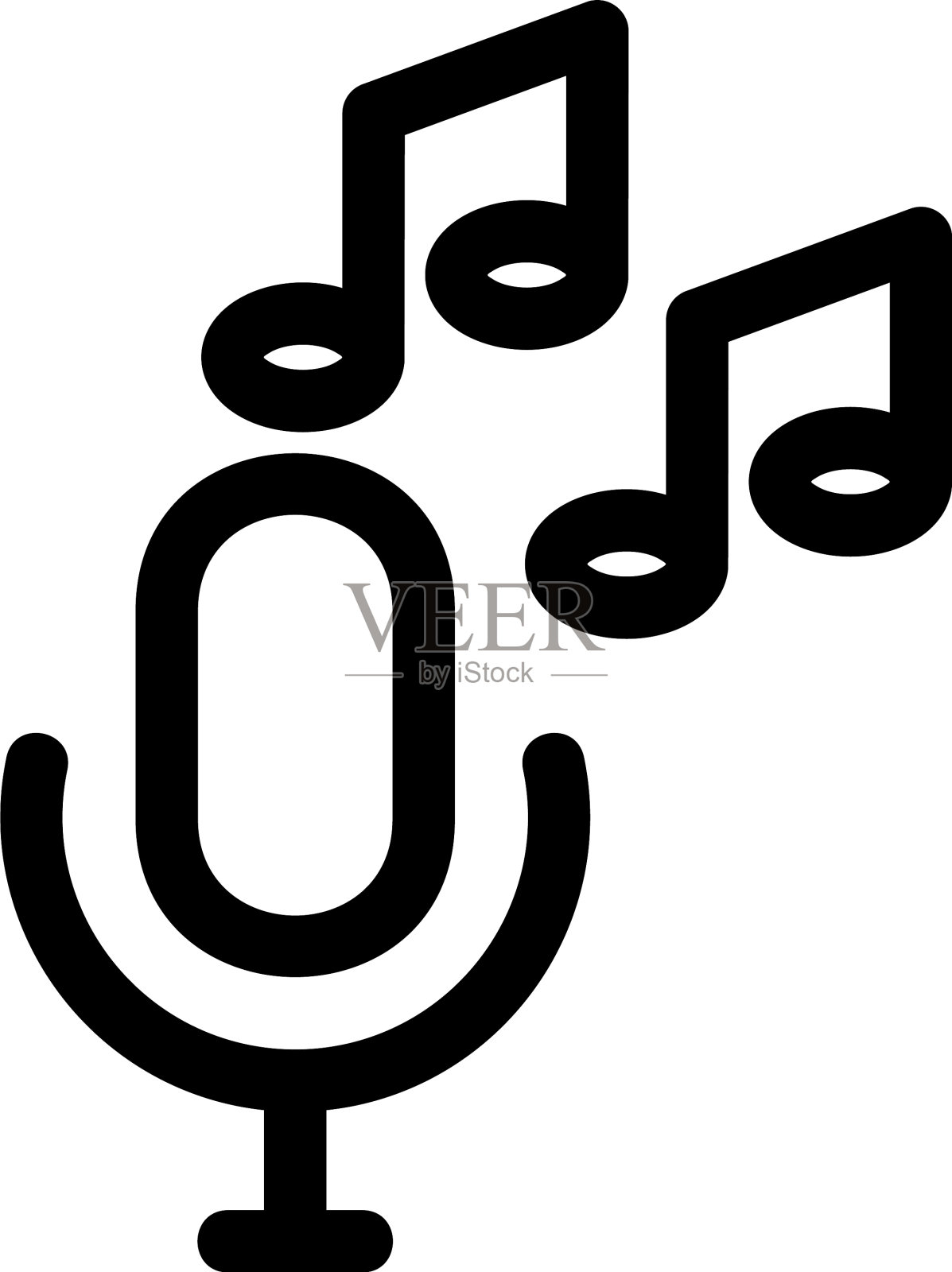 音乐图标或标志孤立符号符号插画图片素材