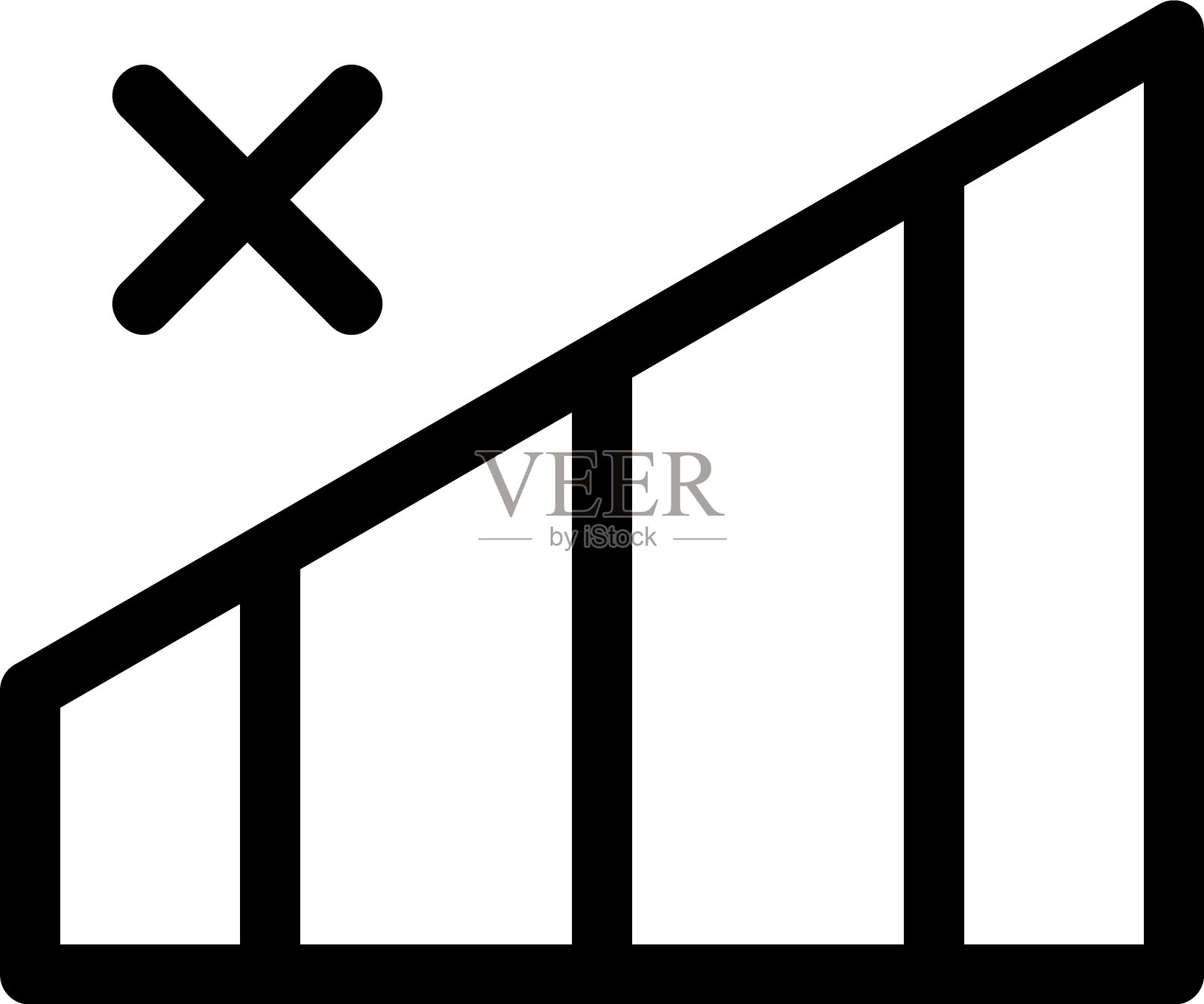 无信号图标或标志孤立标志符号插画图片素材