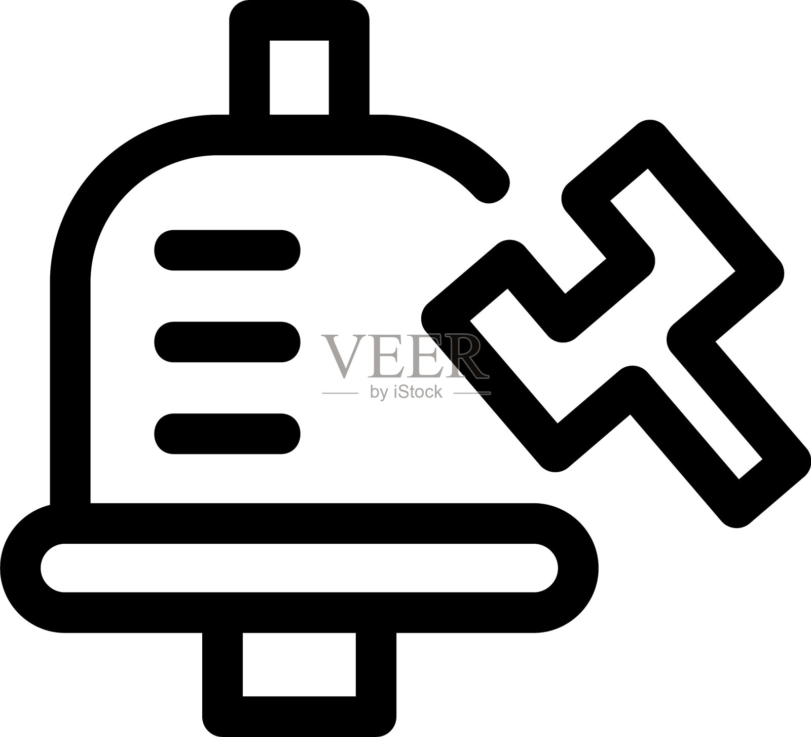 通知设置图标或标志隔离标志图标素材