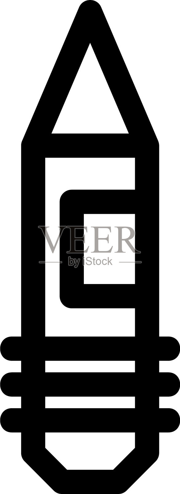 铅笔图标或标志孤立的标志符号插画图片素材