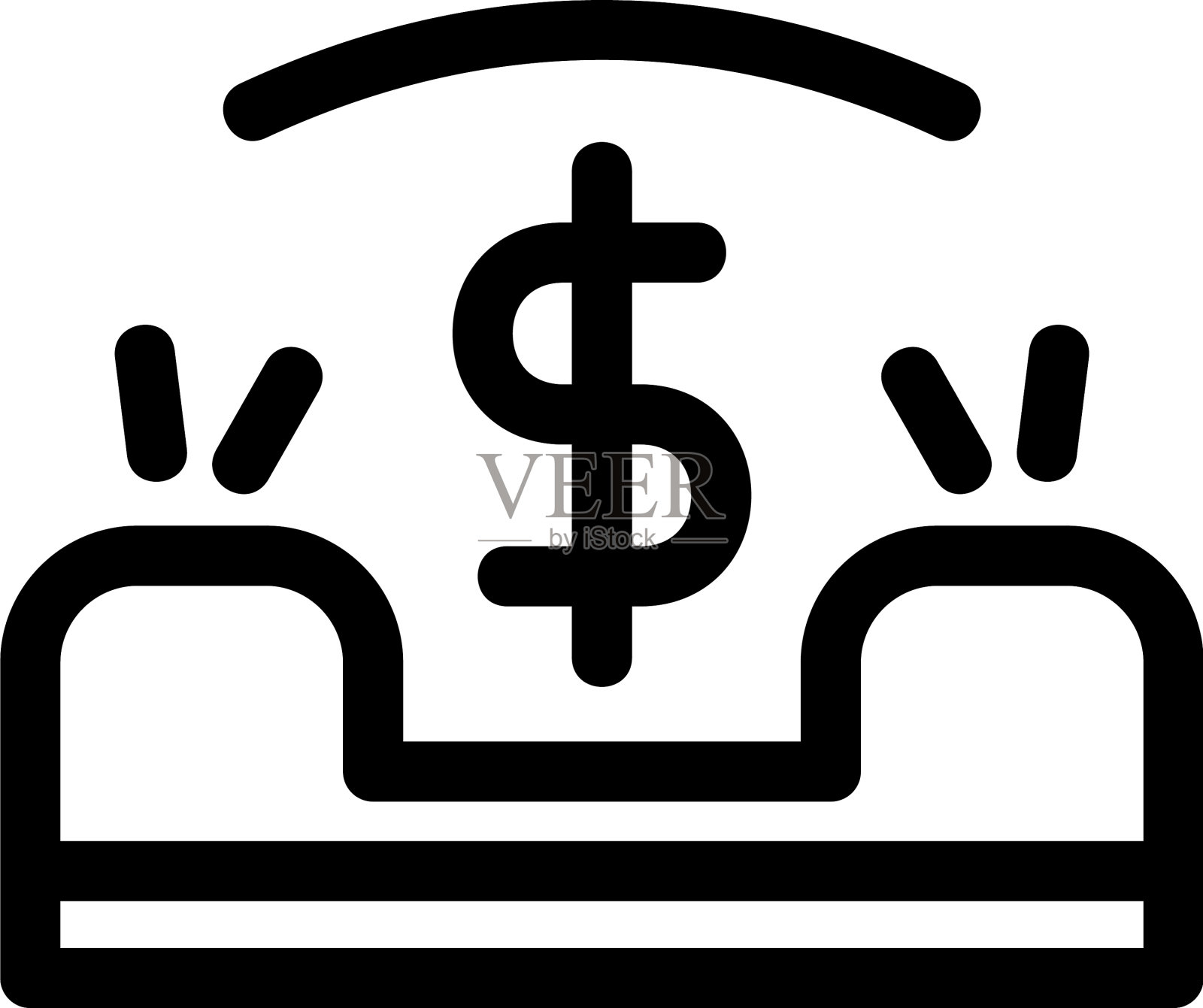 电话银行图标或标志孤立标志符号插画图片素材