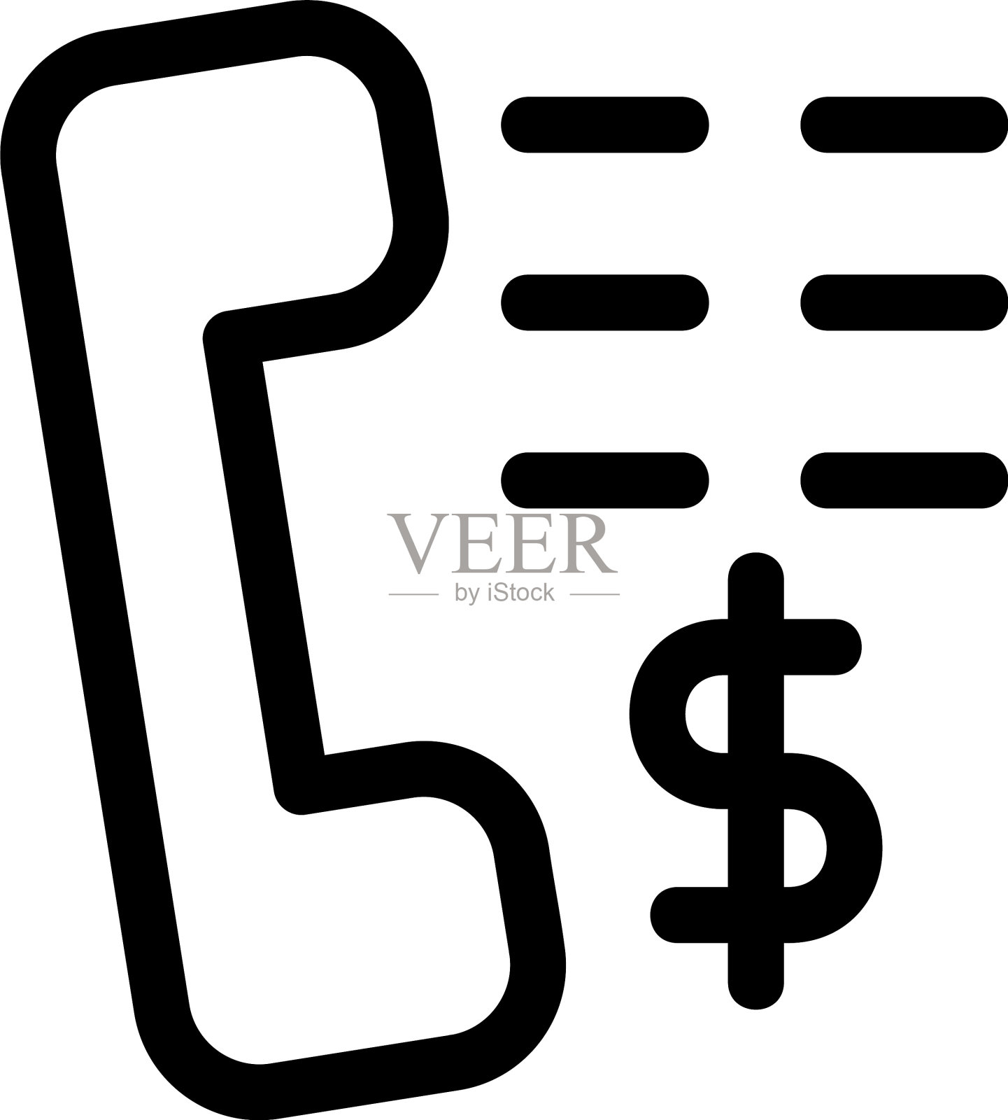 电话银行图标或标志孤立标志符号插画图片素材