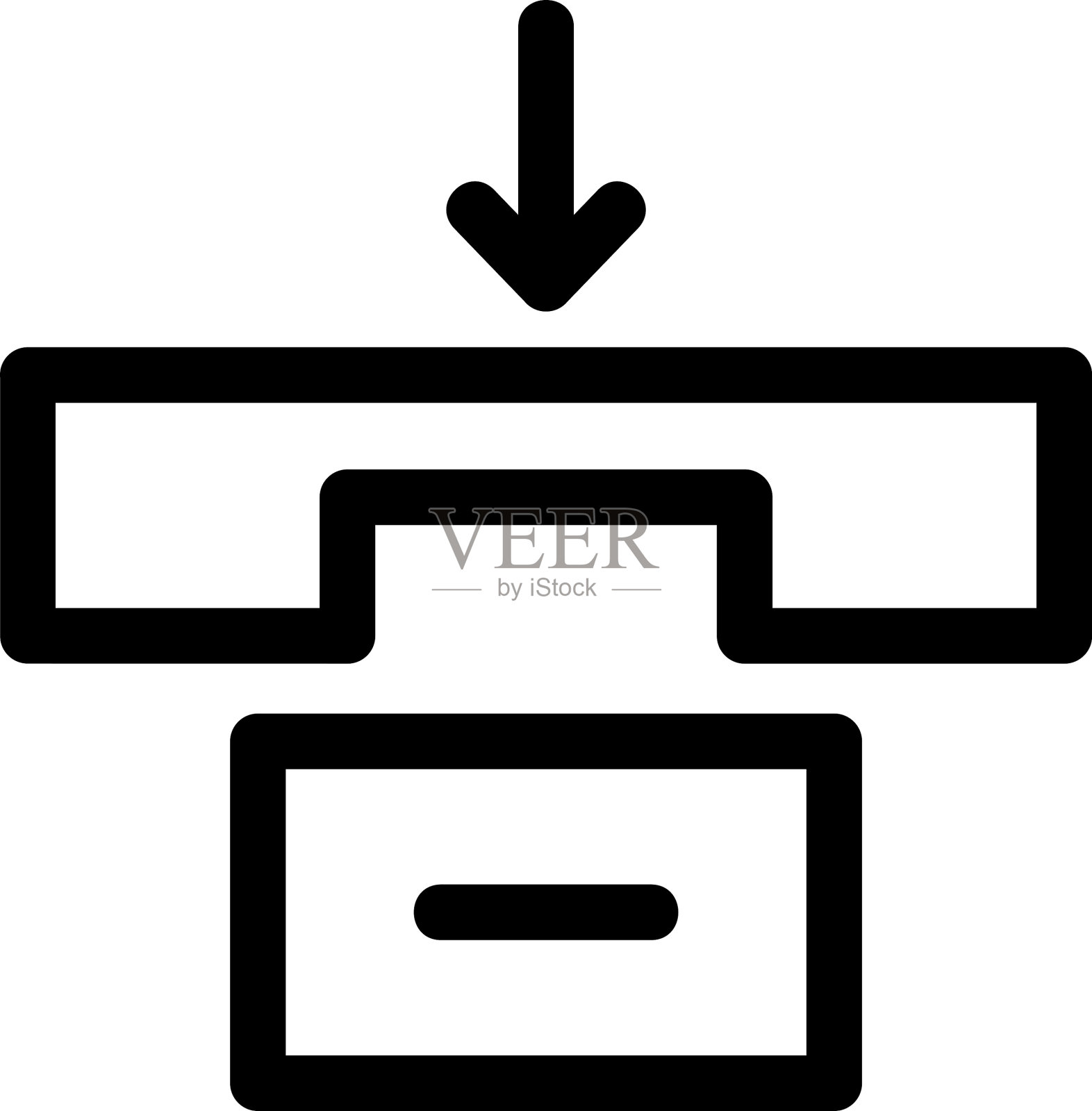电话接收器图标或标志孤立标志符号插画图片素材