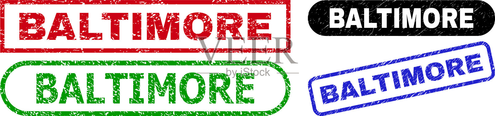 巴尔的摩矩形水印遇险风格插画图片素材