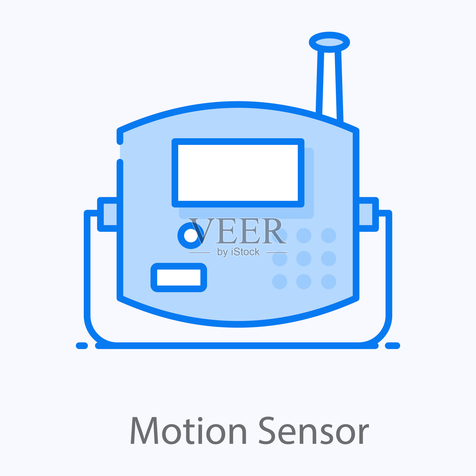 运动传感器插画图片素材