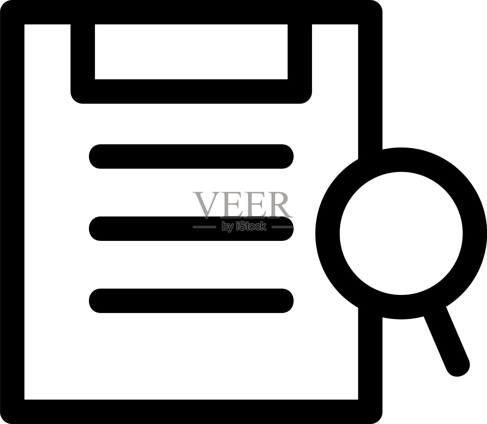 寻找工作图标或标志孤立的标志符号插画图片素材